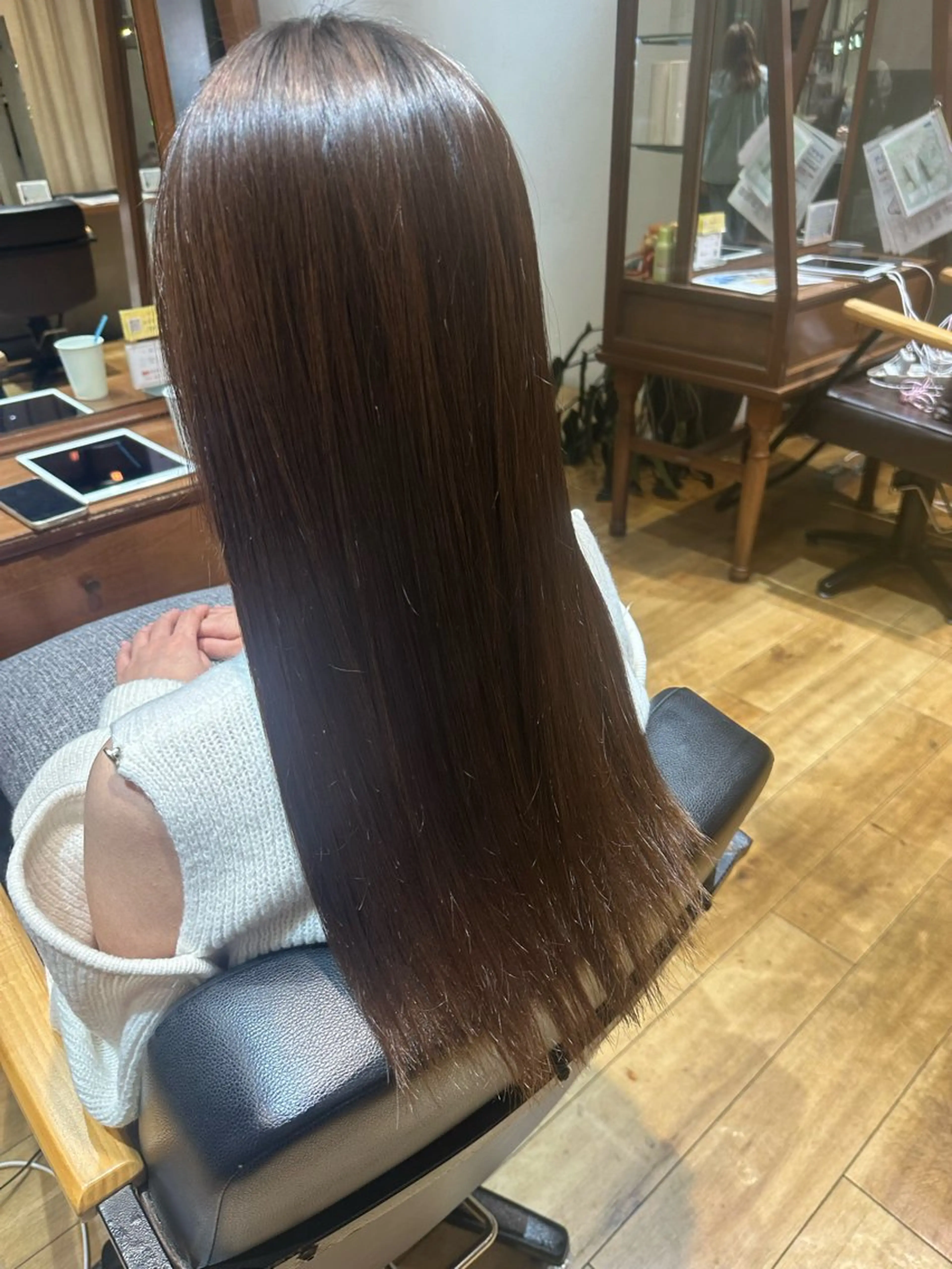 ロング トリートメント カット 縮毛矯正 いまじゅく あおいのヘアスタイル