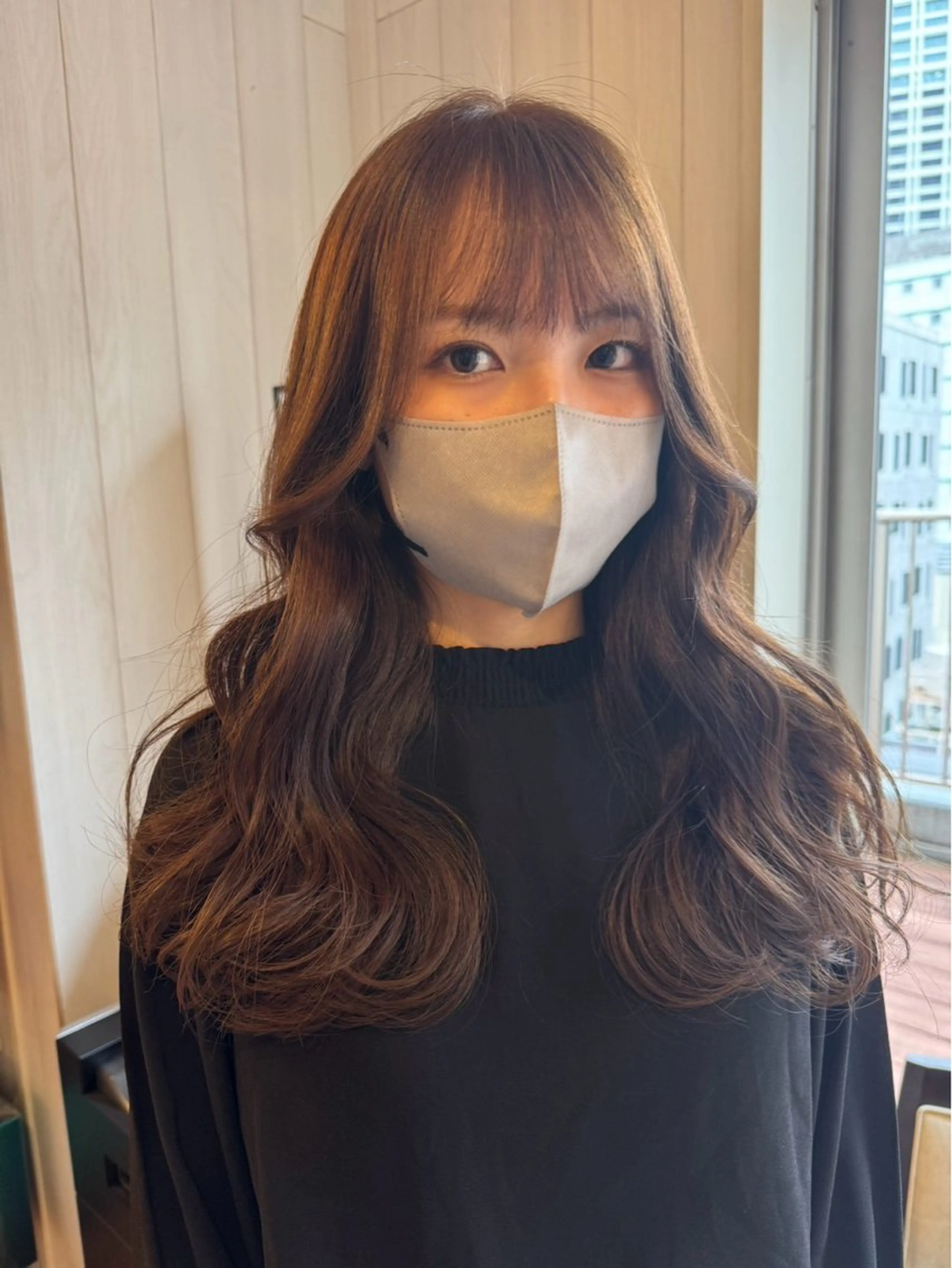 ロング たかしな けいなのヘアスタイル