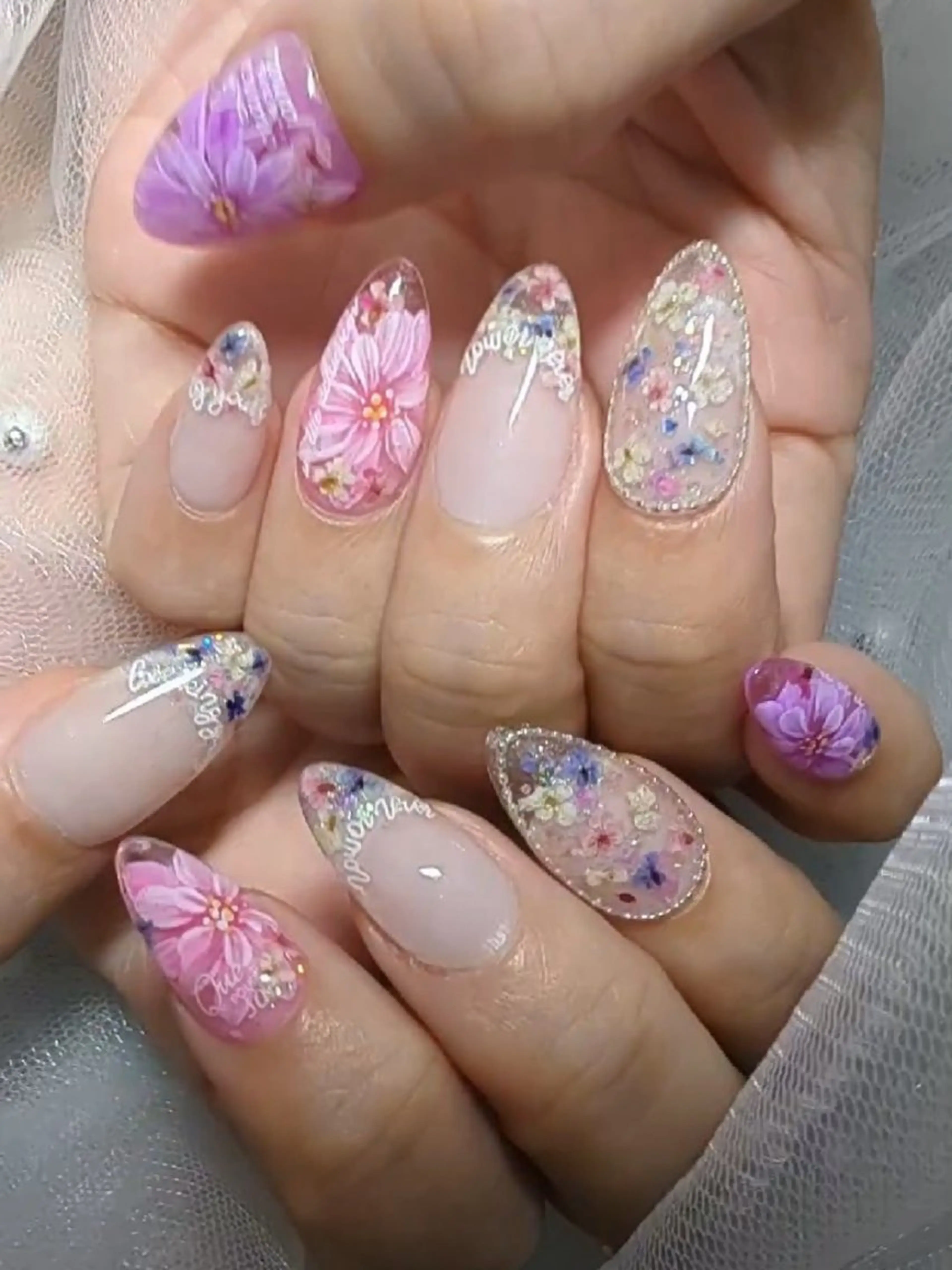 ネイル 春ネイル ハンドネイル KANON所属・☆ KANON☆のネイルデザイン