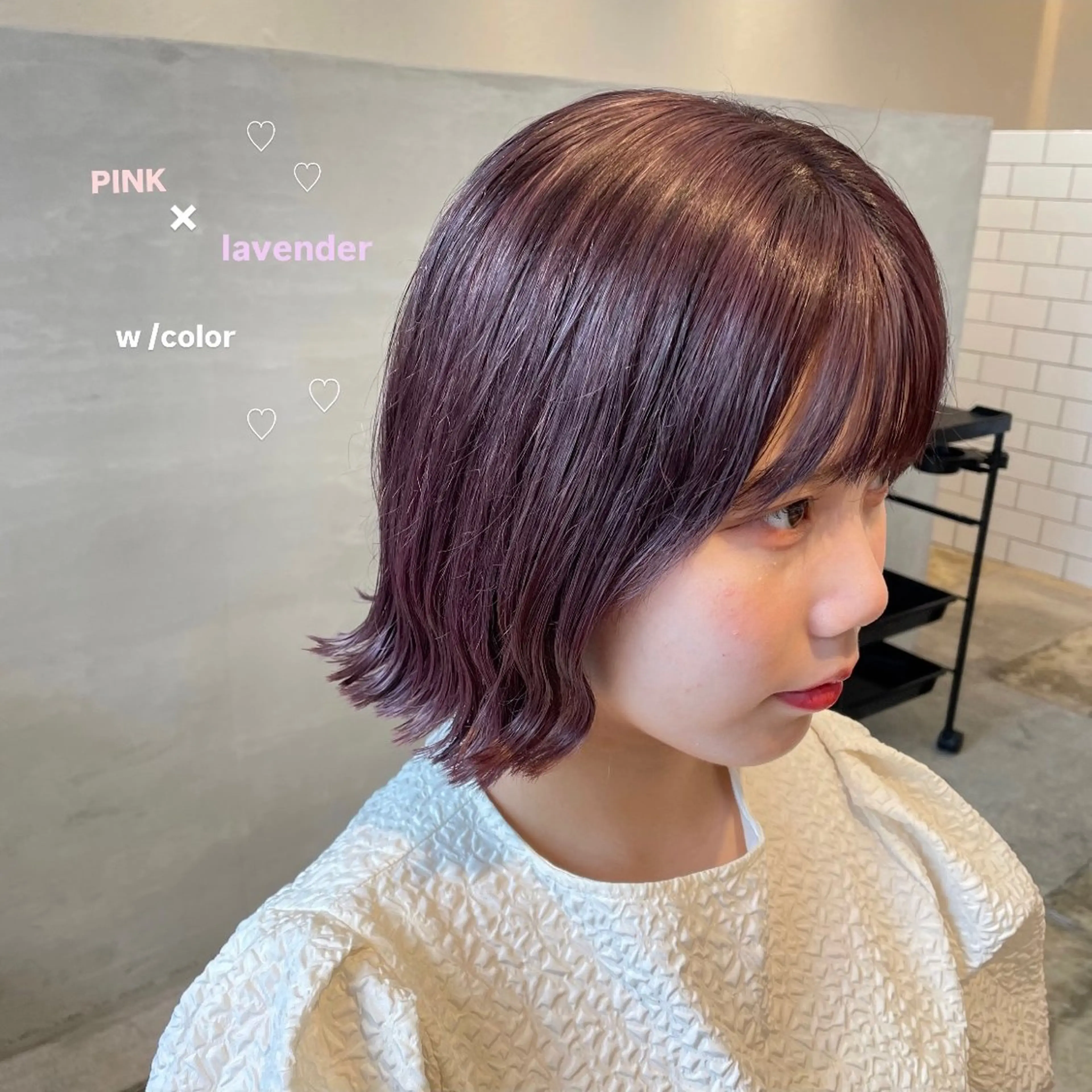 ショート カラー ダブルカラー 小宮山 桃加のヘアスタイル