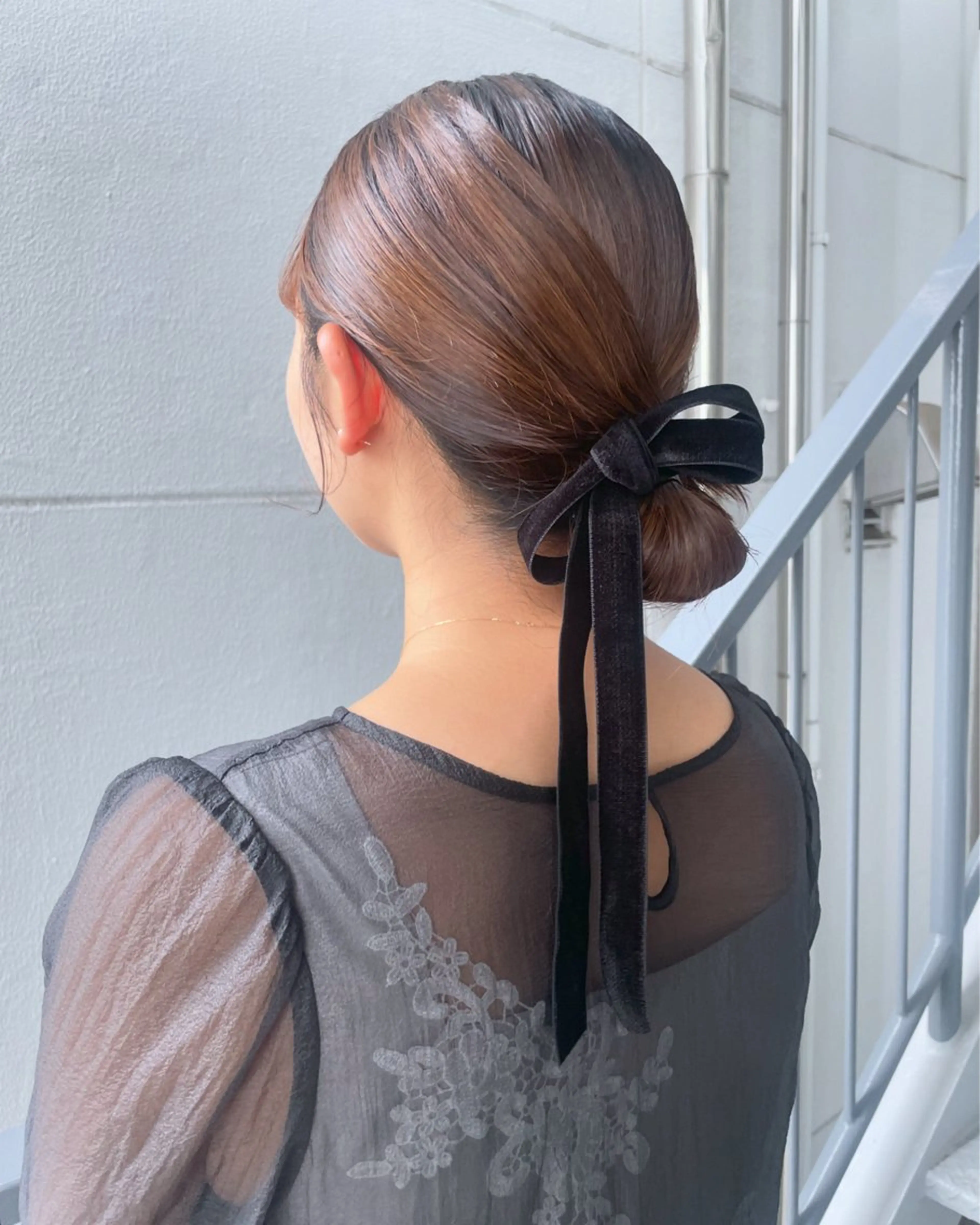 ミディアム ヘアアレンジ ヘアセット 【表参道】Ruri デジタルパーマのヘアスタイル