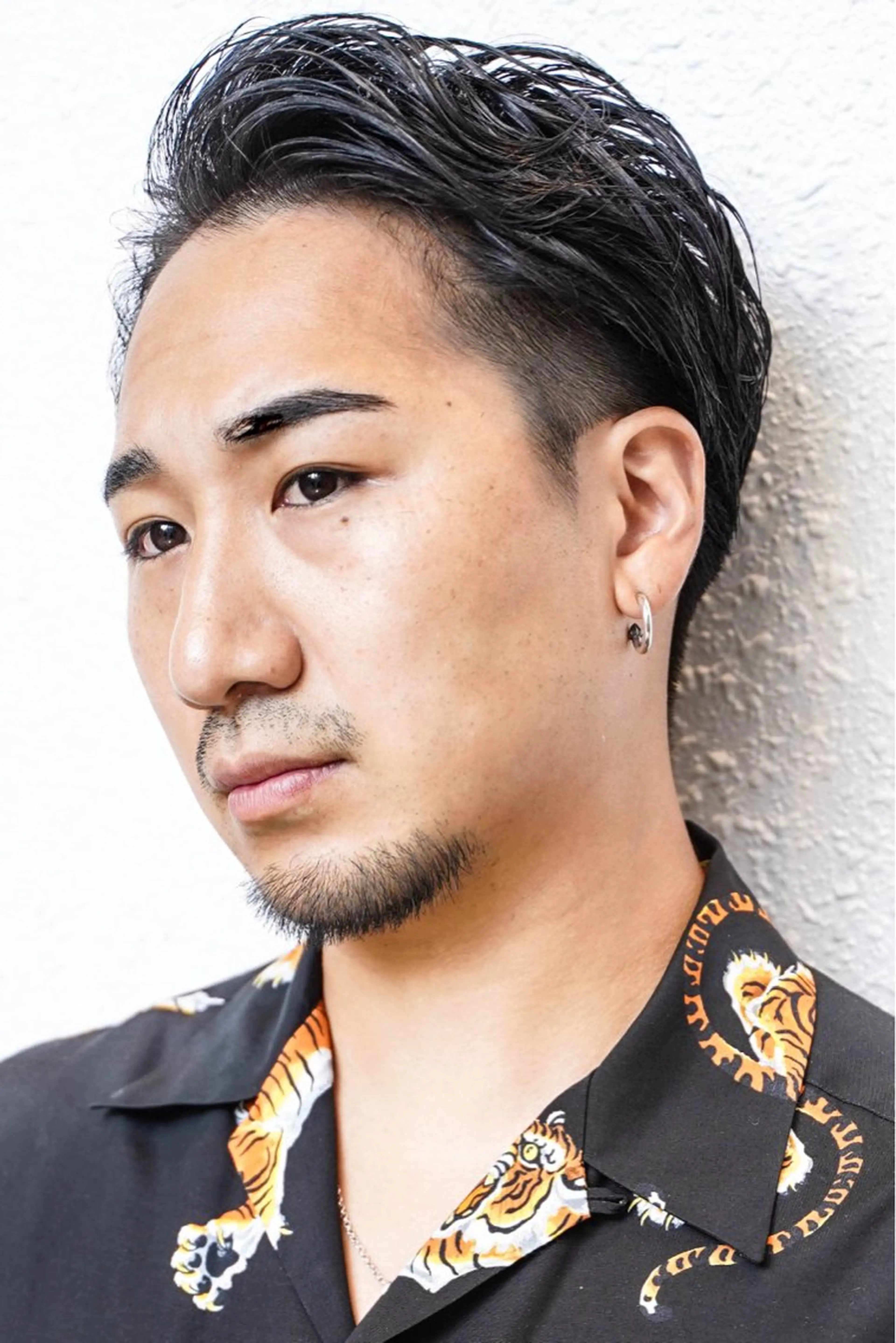 メンズ アップバング ビジネス 七三 刈り上げ メンズ専門美容室 JR宝塚駅徒歩１分のヘアスタイル