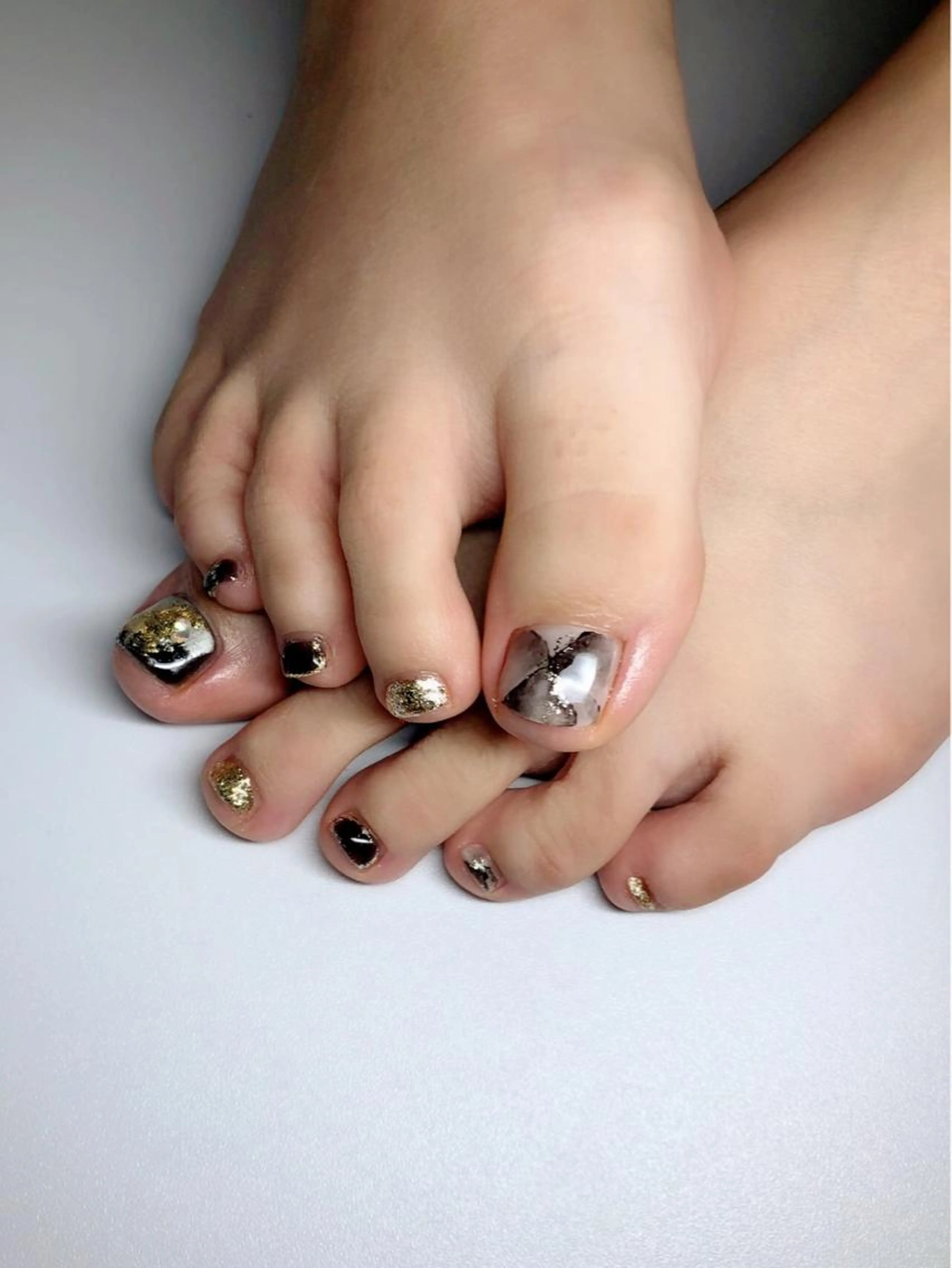 フットネイルアート10本付き(オフあり)の写真