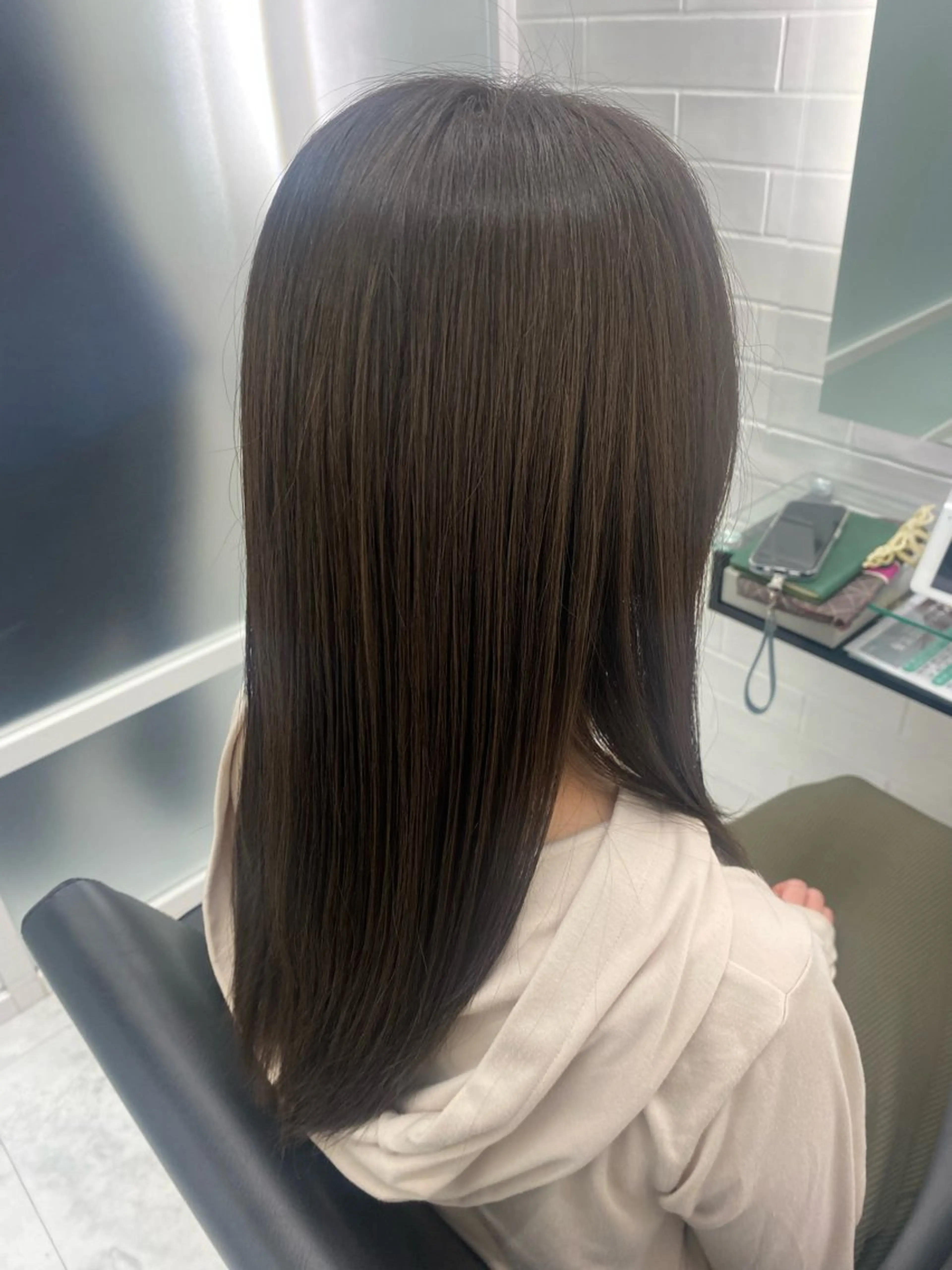 セミロング カット ヘアカラー トリートメント 髪質改善サロン🫧 セキチサトのヘアスタイル