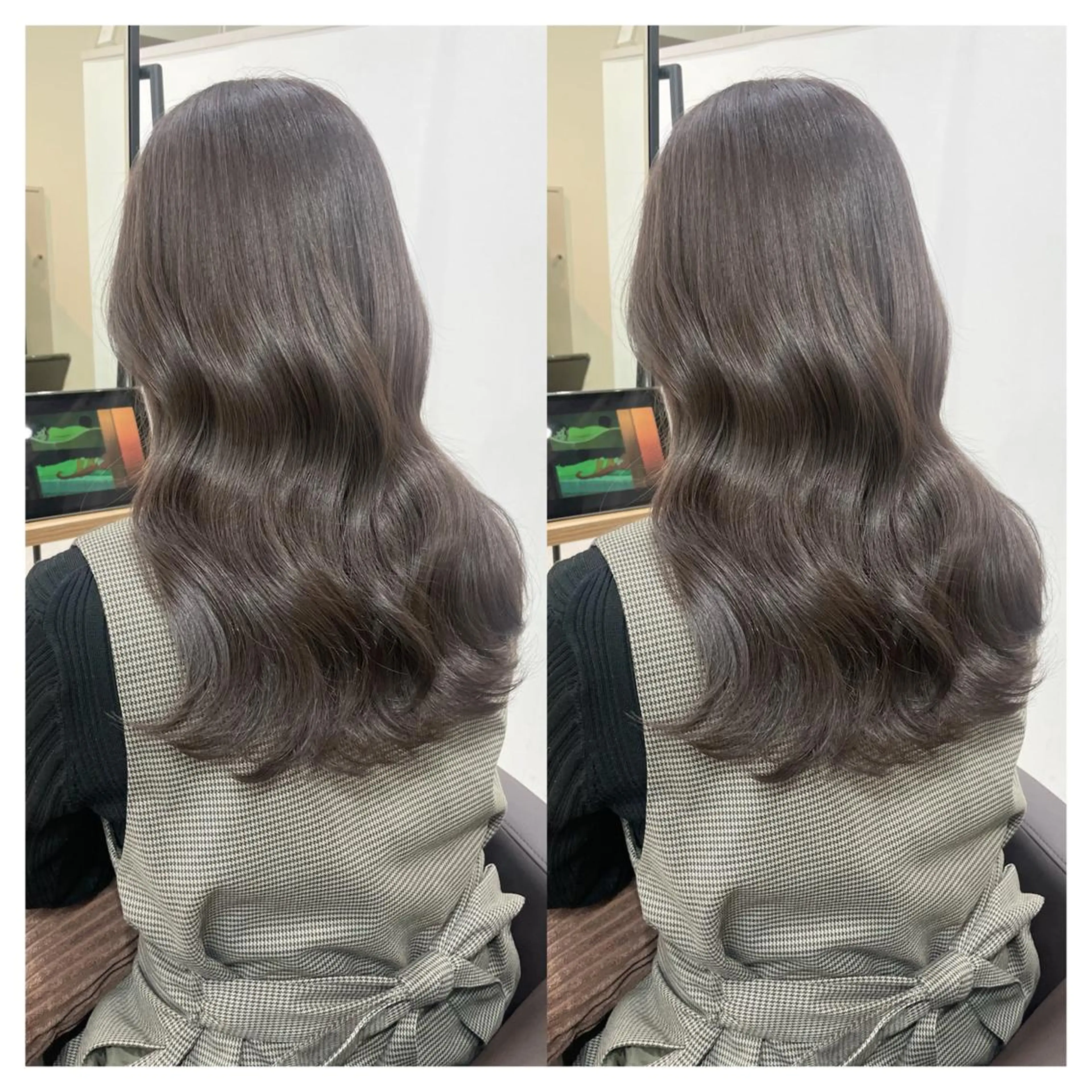 セミロング カラー カット ヘアカラー トリートメント a-o横浜所属・村山 茉衣のヘアスタイル