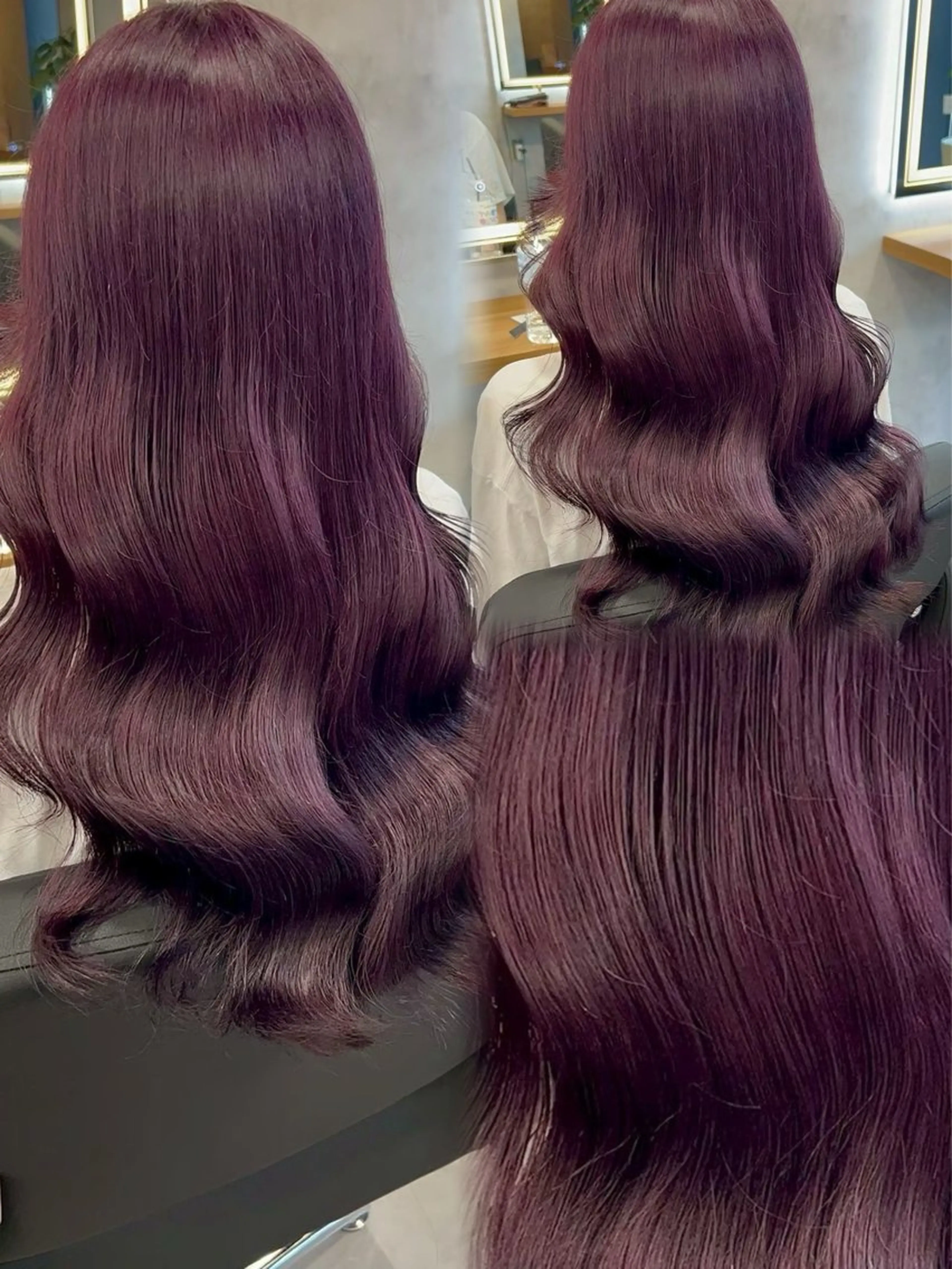 ロング カラー ヘアアレンジ ヘアカラー トリートメント ヘアセット ダメージレスカラー 🩵HIYO🩵のヘアスタイル