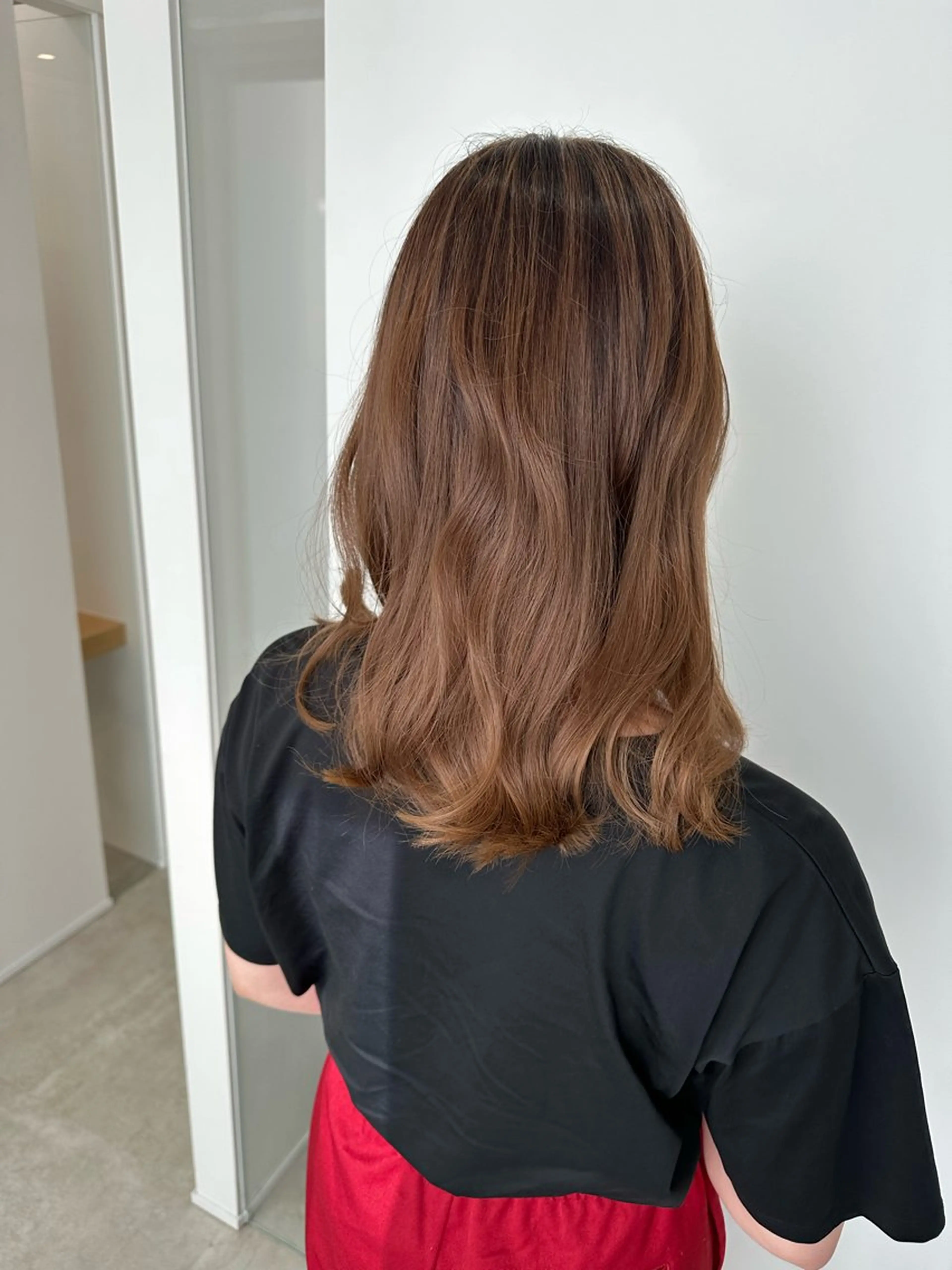 セミロング カラー レイヤー/ナチュラル 💐nao.のヘアスタイル