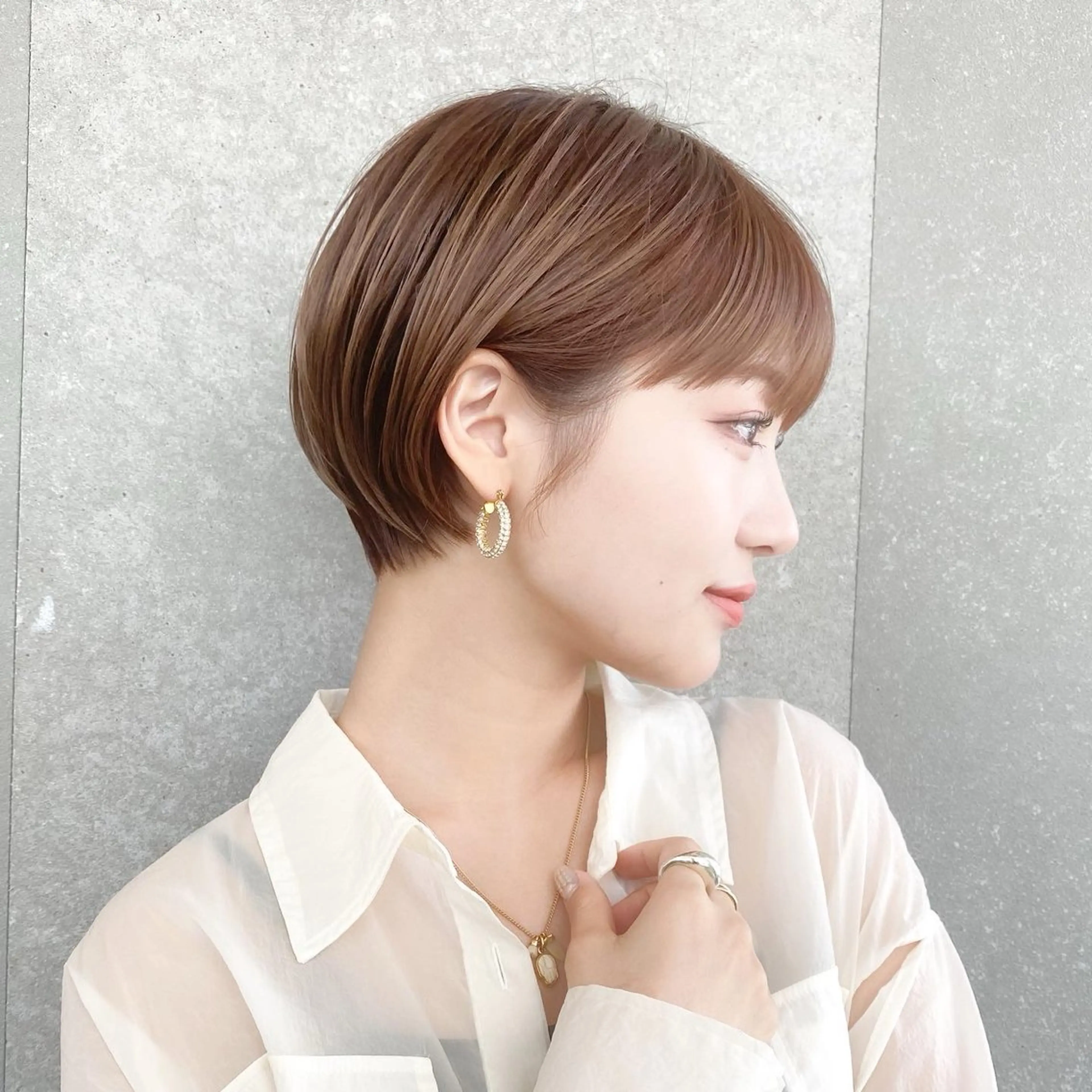 ショート カラー カット ヘアカラー トリートメント 似合わせ/小顔カット 🔷山方直也のヘアスタイル