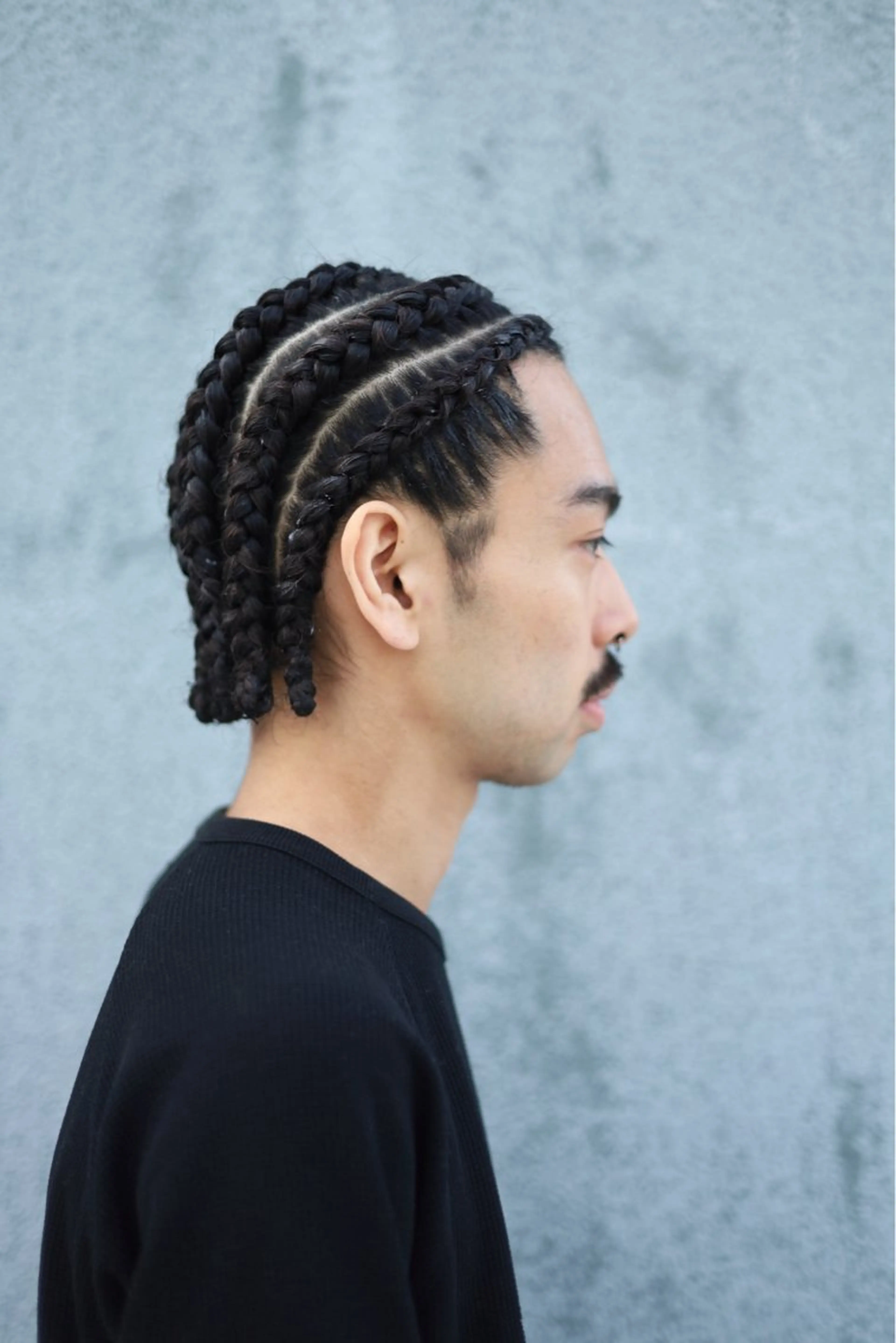 コーンロウ(地毛が1番短いところで10cm以上)の写真