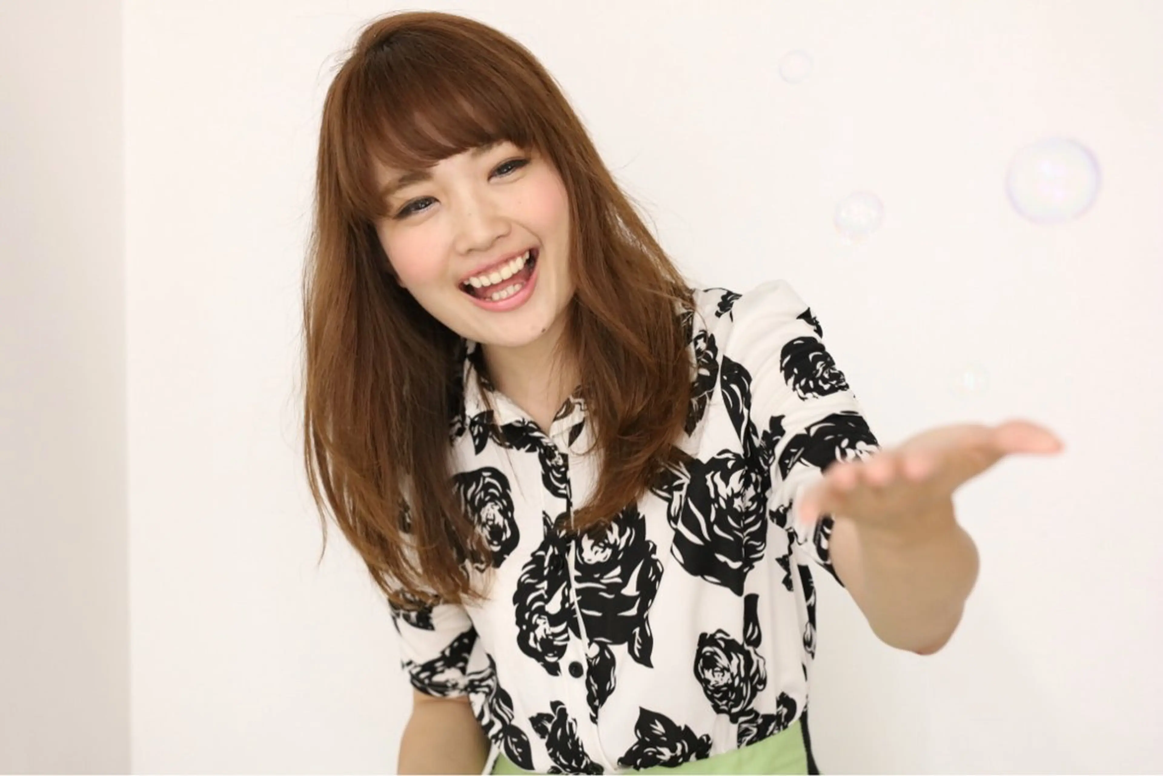 ミディアム ハイライト 髪質改善 小顔カット Endearing 銀座/レイヤーカットのヘアスタイル