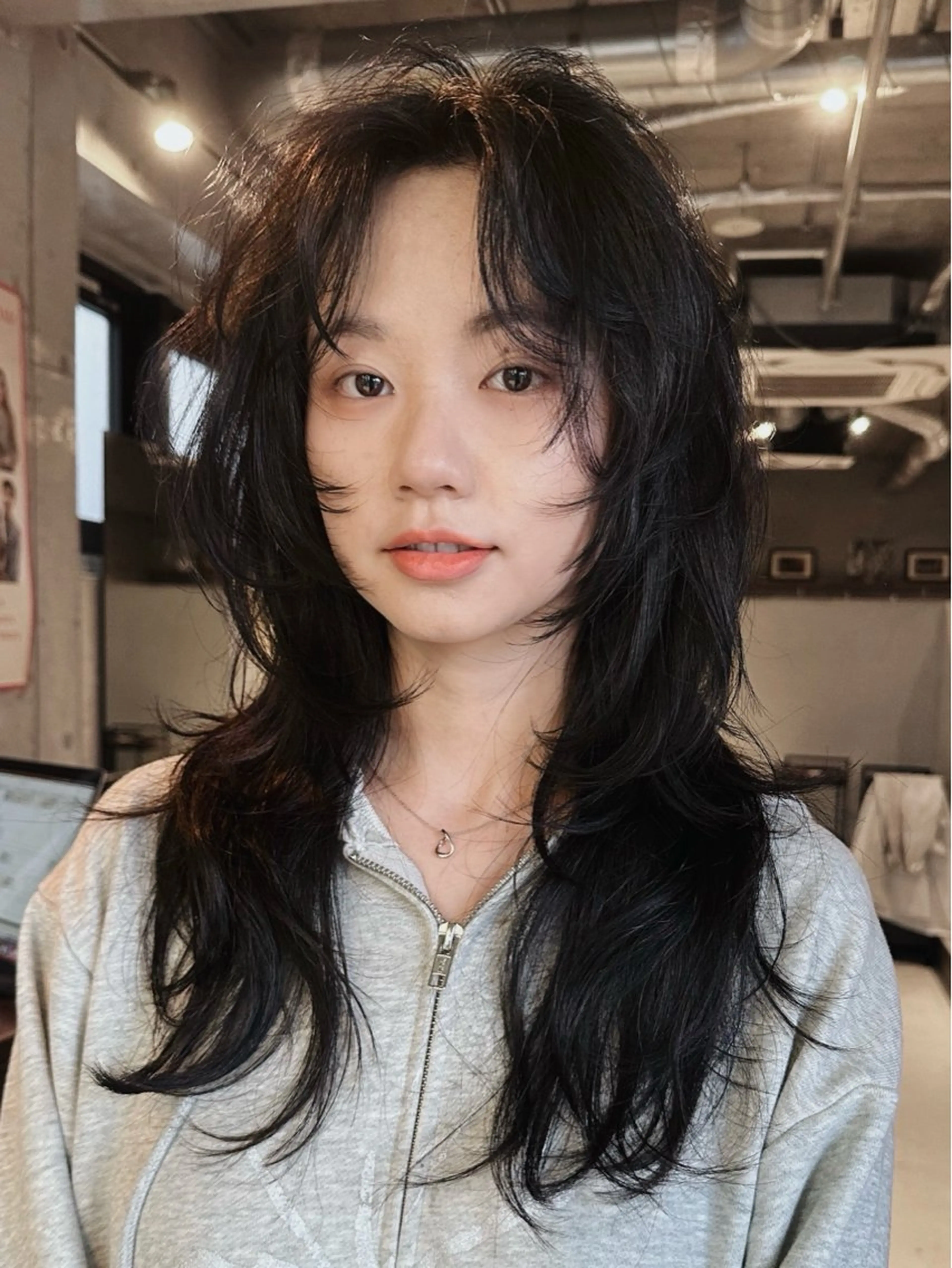 ロング 前野 日奈のヘアスタイル