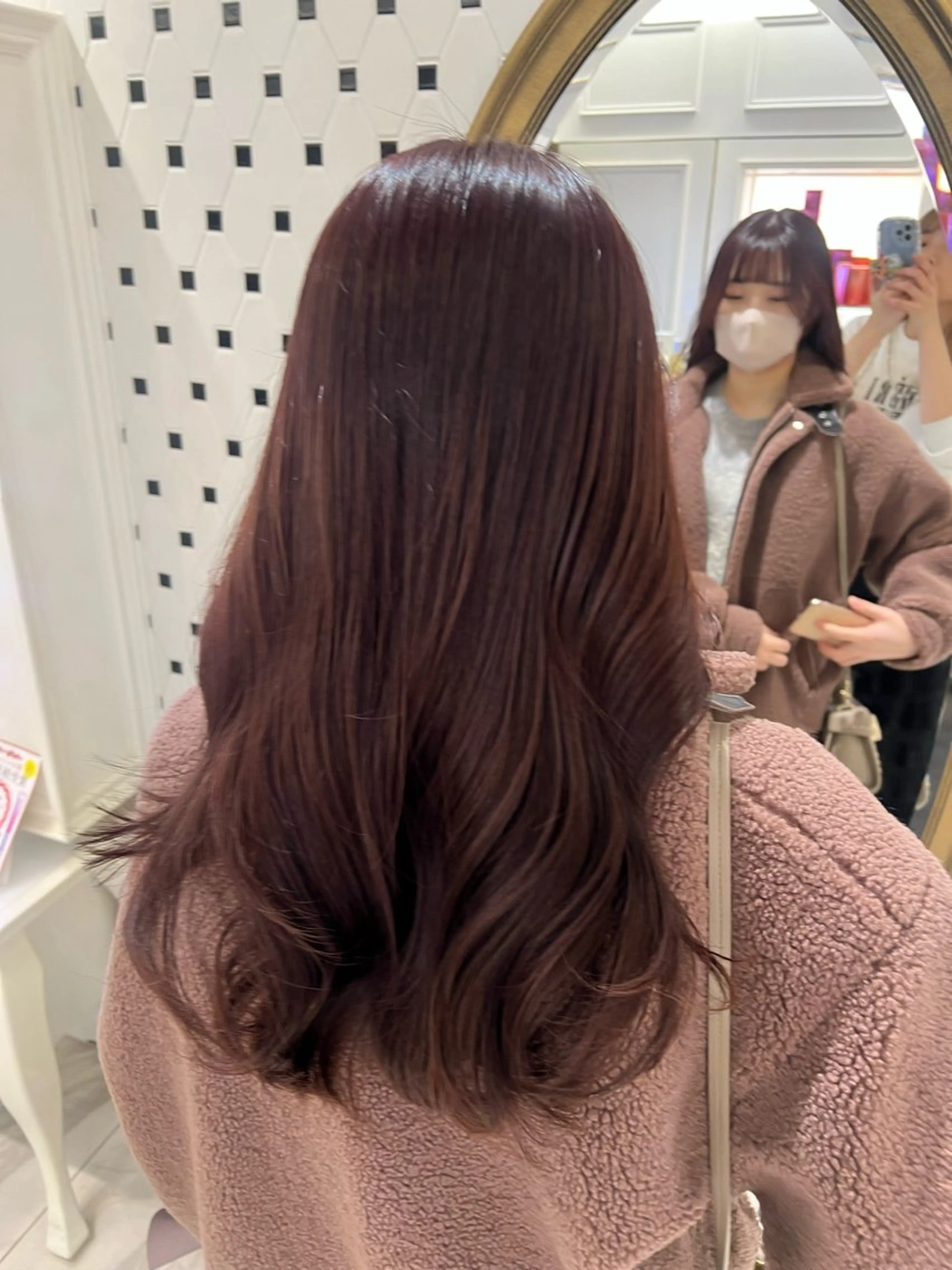 ロング カラー ヘアアレンジ ヘアカラー トリートメント 顔周り/透明感/銀座 🩵りのせのヘアスタイル