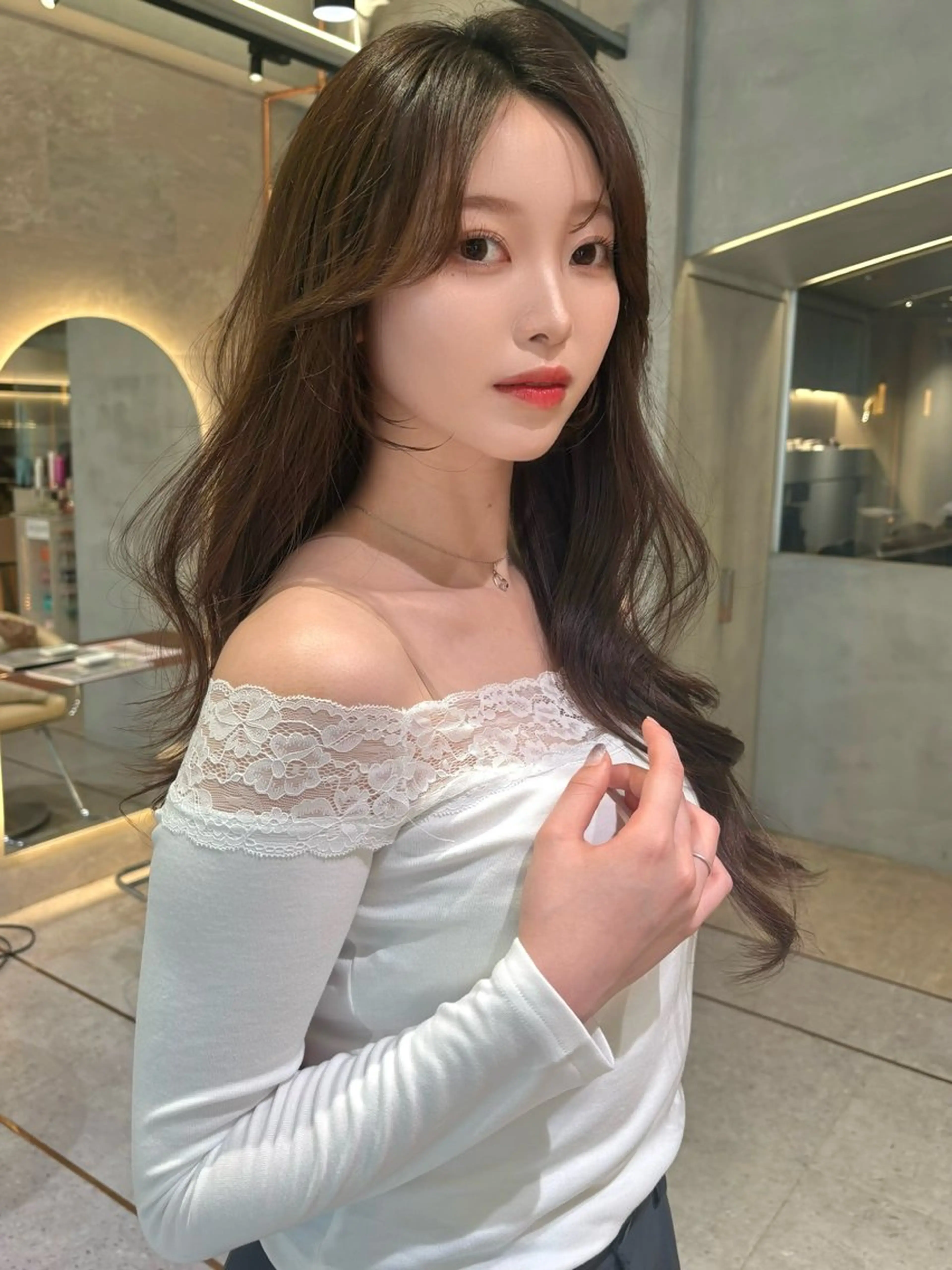 ロング カラー 仙台Ｉ韓国レイヤー Ｉ髪質改善Ｉ伊藤拓海のヘアスタイル