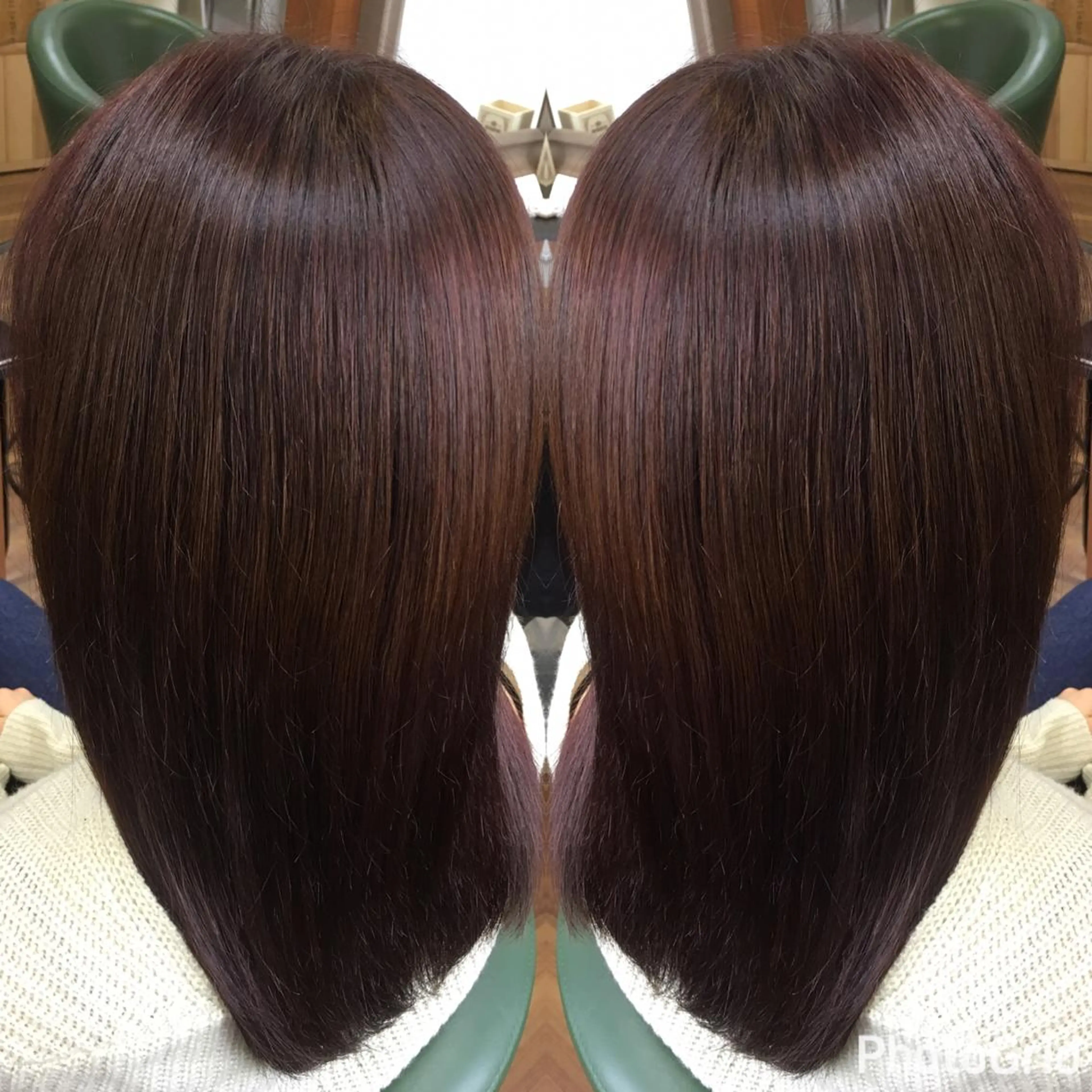 セミロング カラー パーマ ヘアアレンジ メンズ キッズ ネイル マツエク・マツパ SHIORI💜口コ ミNo.1艶カラーのヘアスタイル