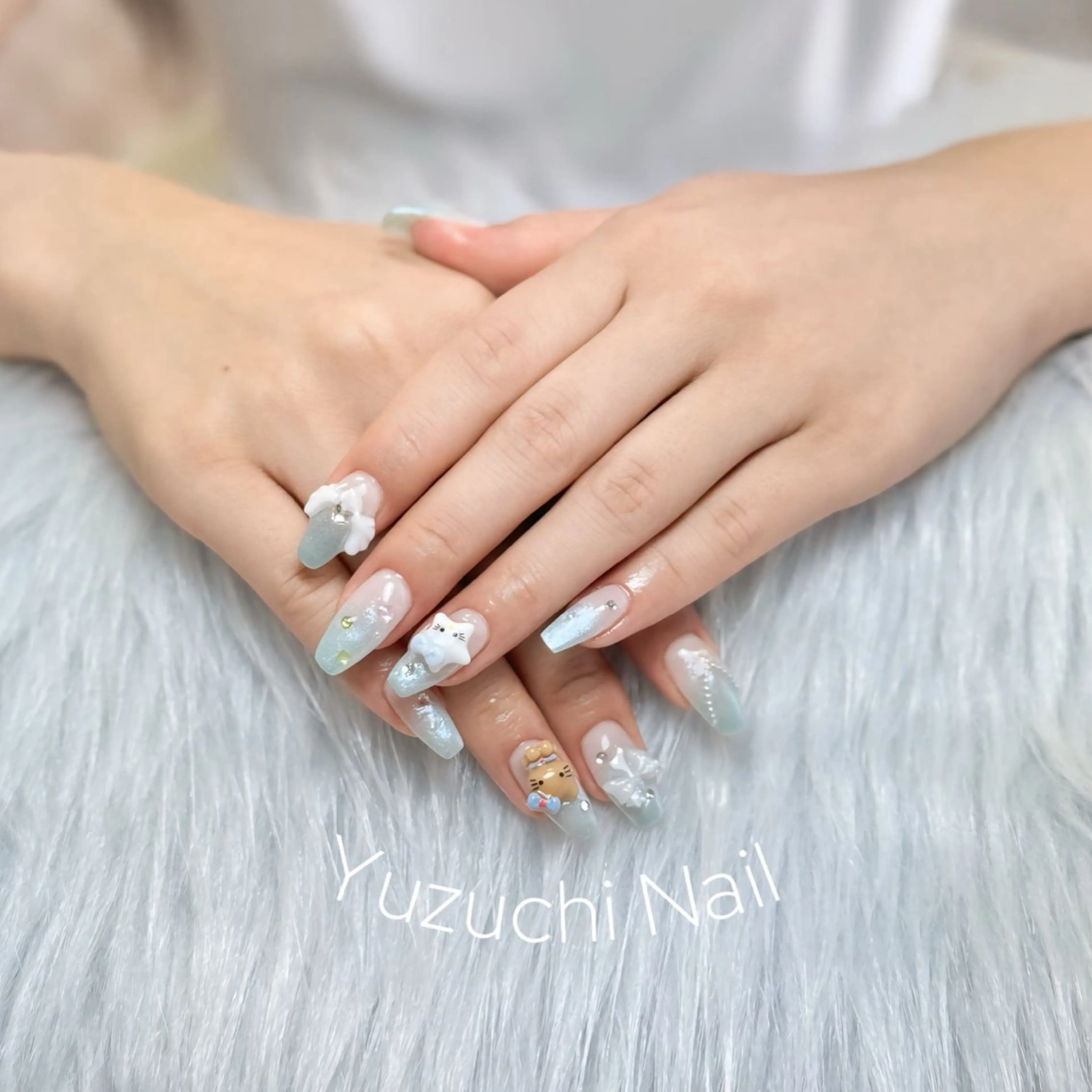 ネイル フットネイル 夏ネイル ワンホンネイル ハンドネイル ハンドケア Yuzuchi Nailのネイルデザイン