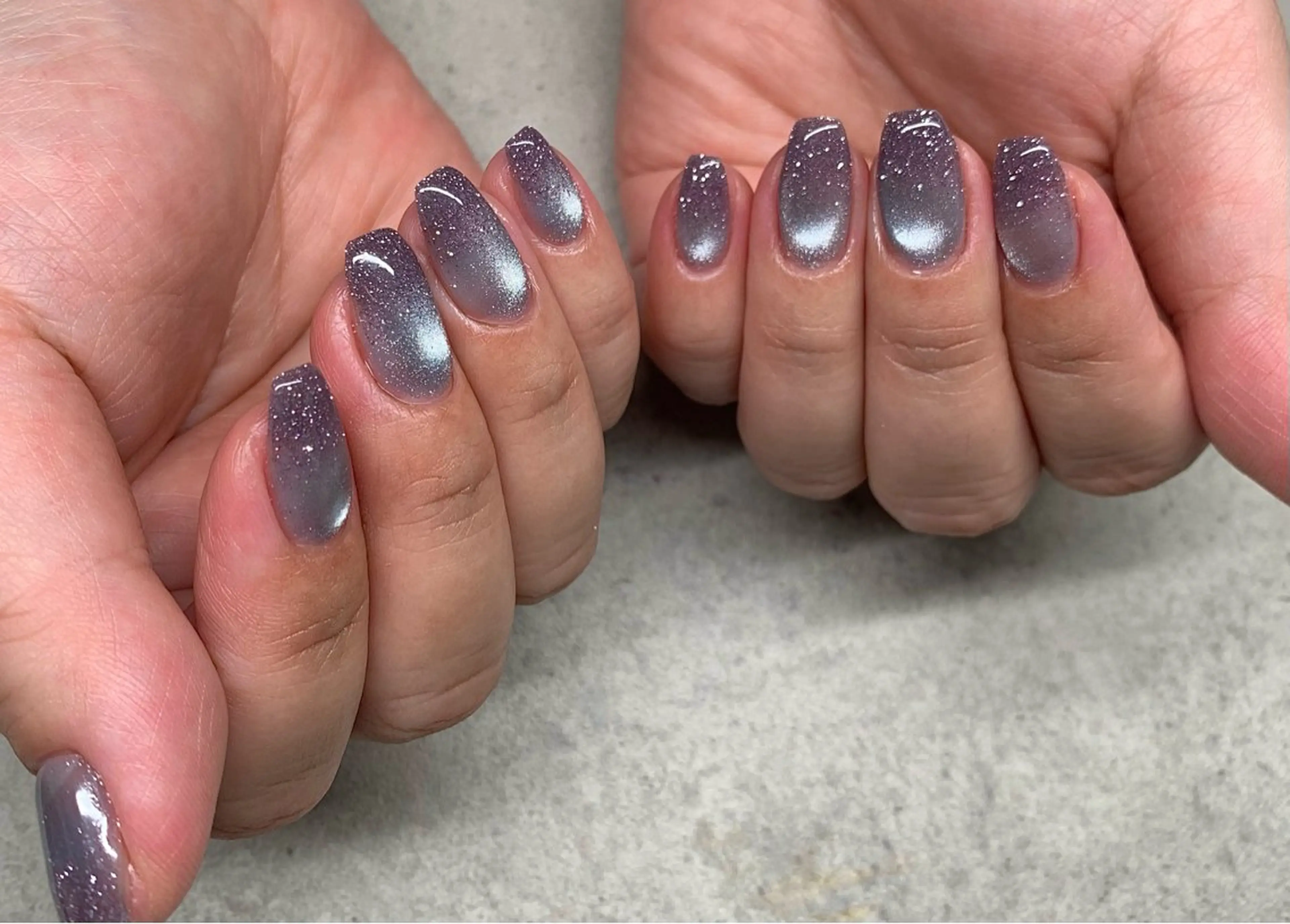 ネイル フラッシュネイル マグネットネイル ニュアンスネイル オフィスネイル ショートネイル sufu. nail YUKIのネイルデザイン