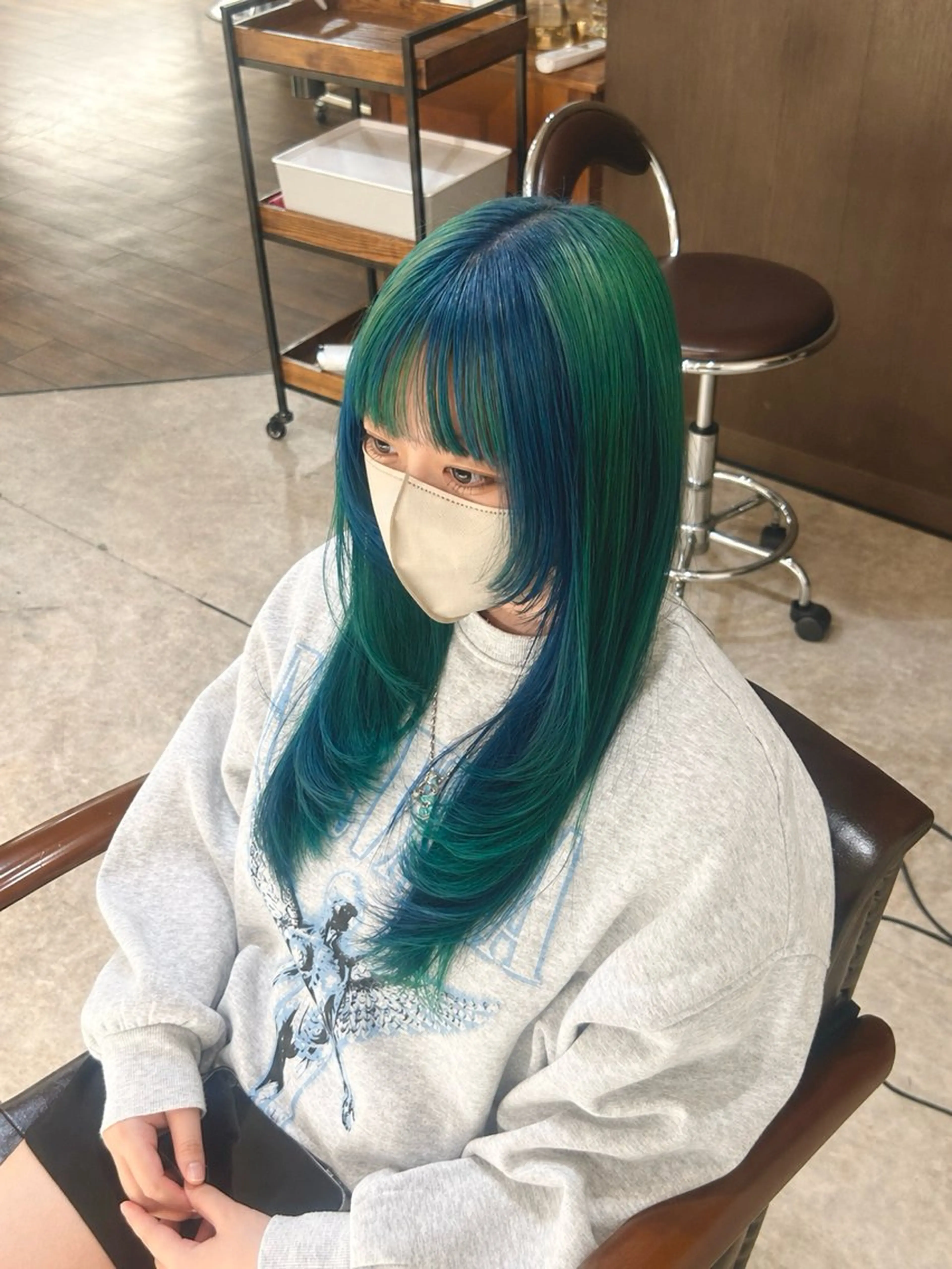 カラー デザインカラー ヘアカラー 🐣‪なな Wカラーモデル募集中のヘアスタイル