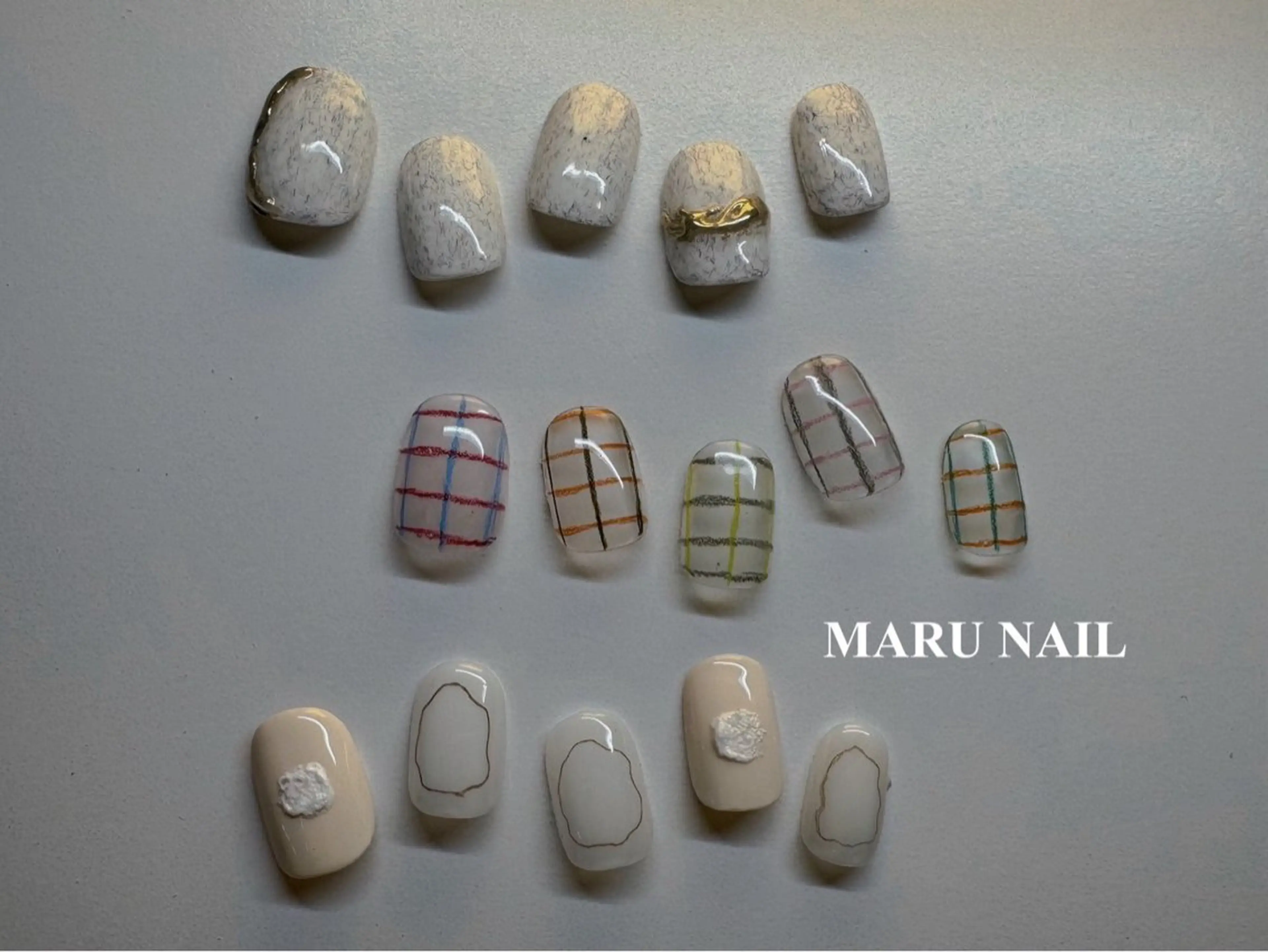 ネイル アートネイル フットネイル ジェルネイル 韓国ネイル マグネットネイル ハンドネイル MARU NAIL manamiのネイルデザイン