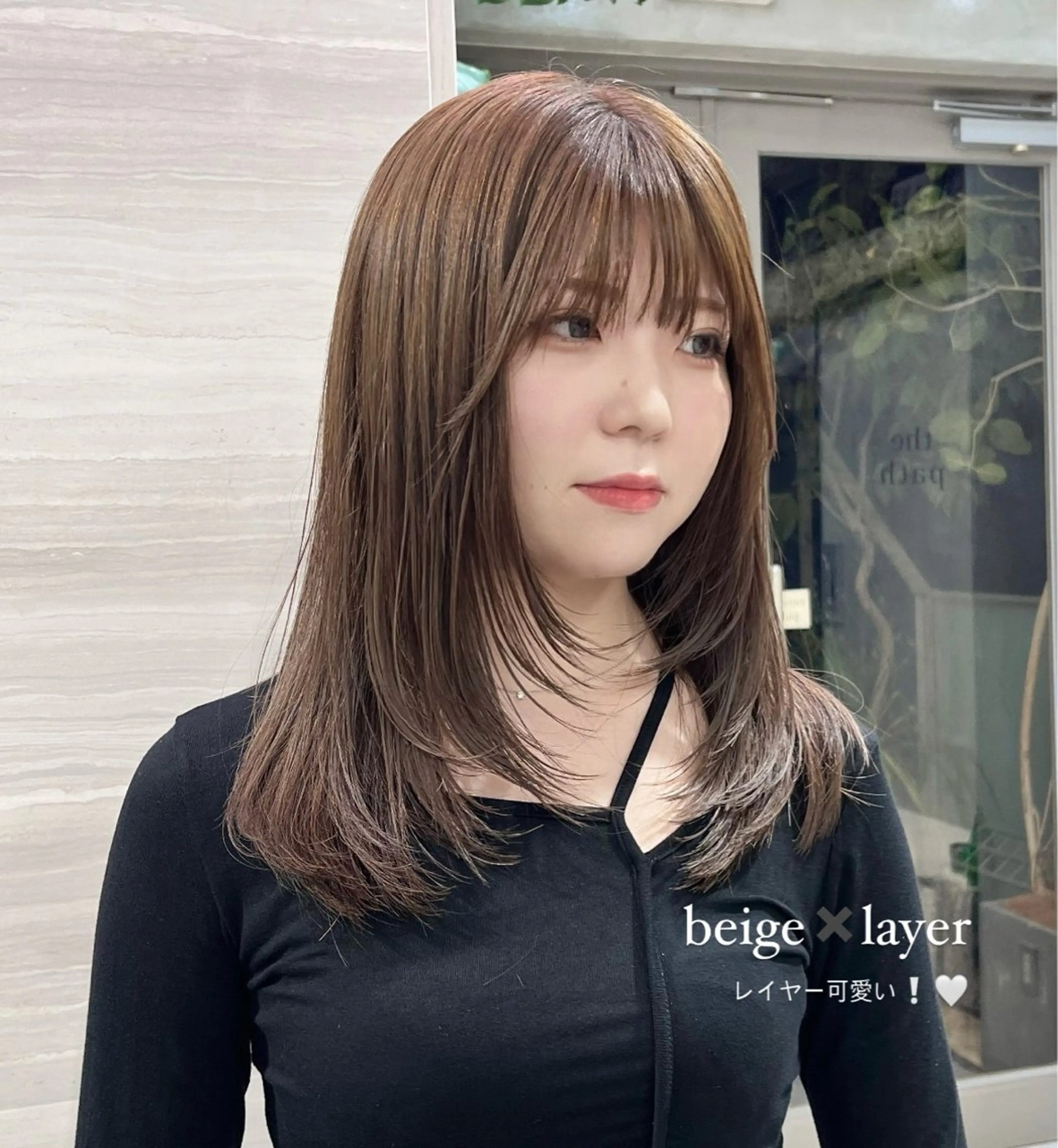 ロング カラー レイヤーカット カット ヘアカラー トリートメント ナツミ/透明感カラー /酸性縮毛矯正のヘアスタイル