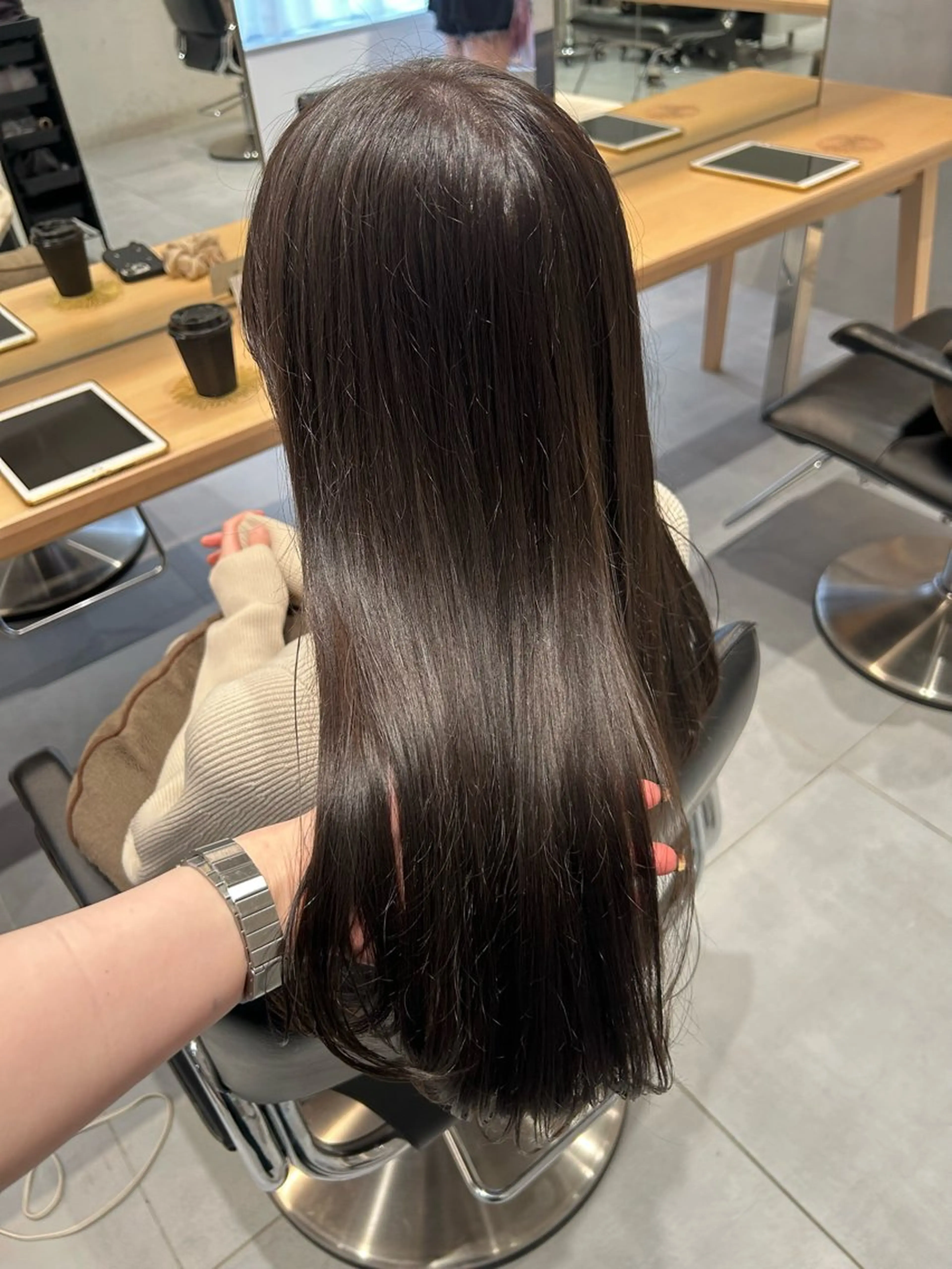 ロング カラー カット ヘアカラー トリートメント 🧚つやさらhair 🧚manakaのヘアスタイル