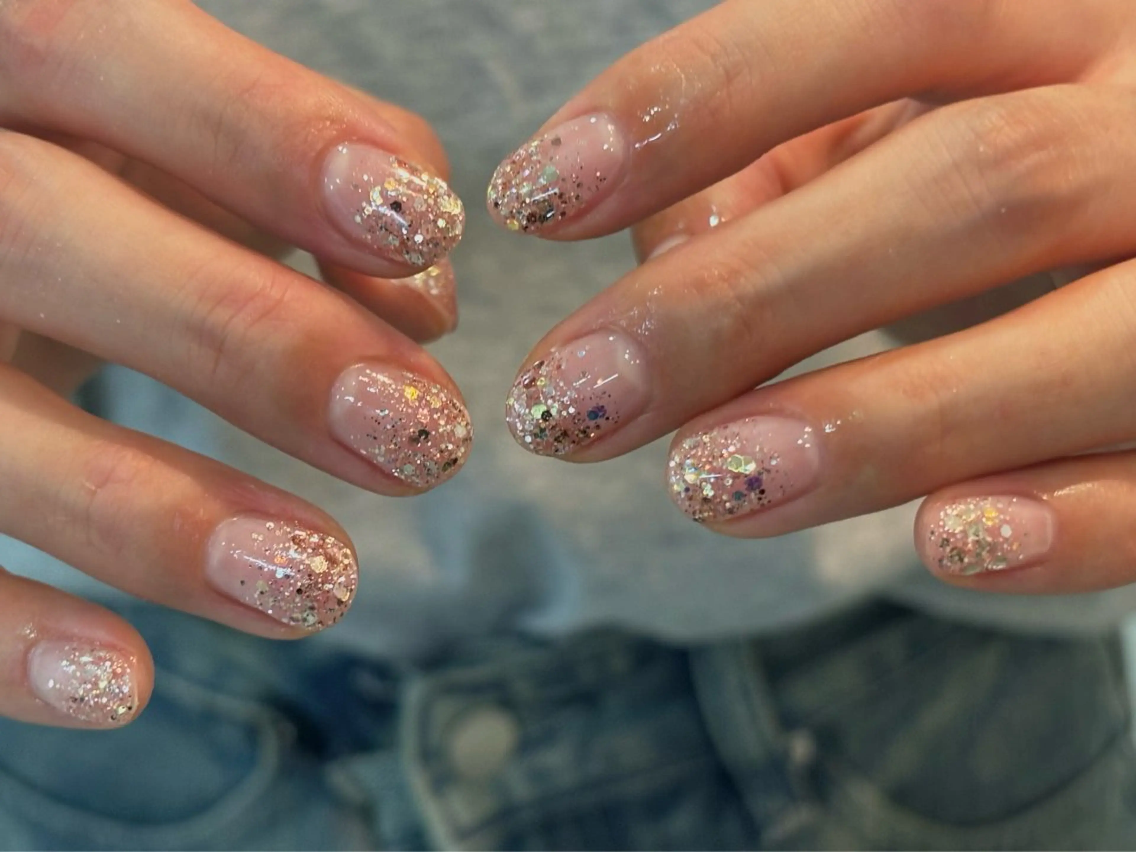 ネイル キラキラネイル ラメ(グリッター) ハンドネイル charme nailのネイルデザイン