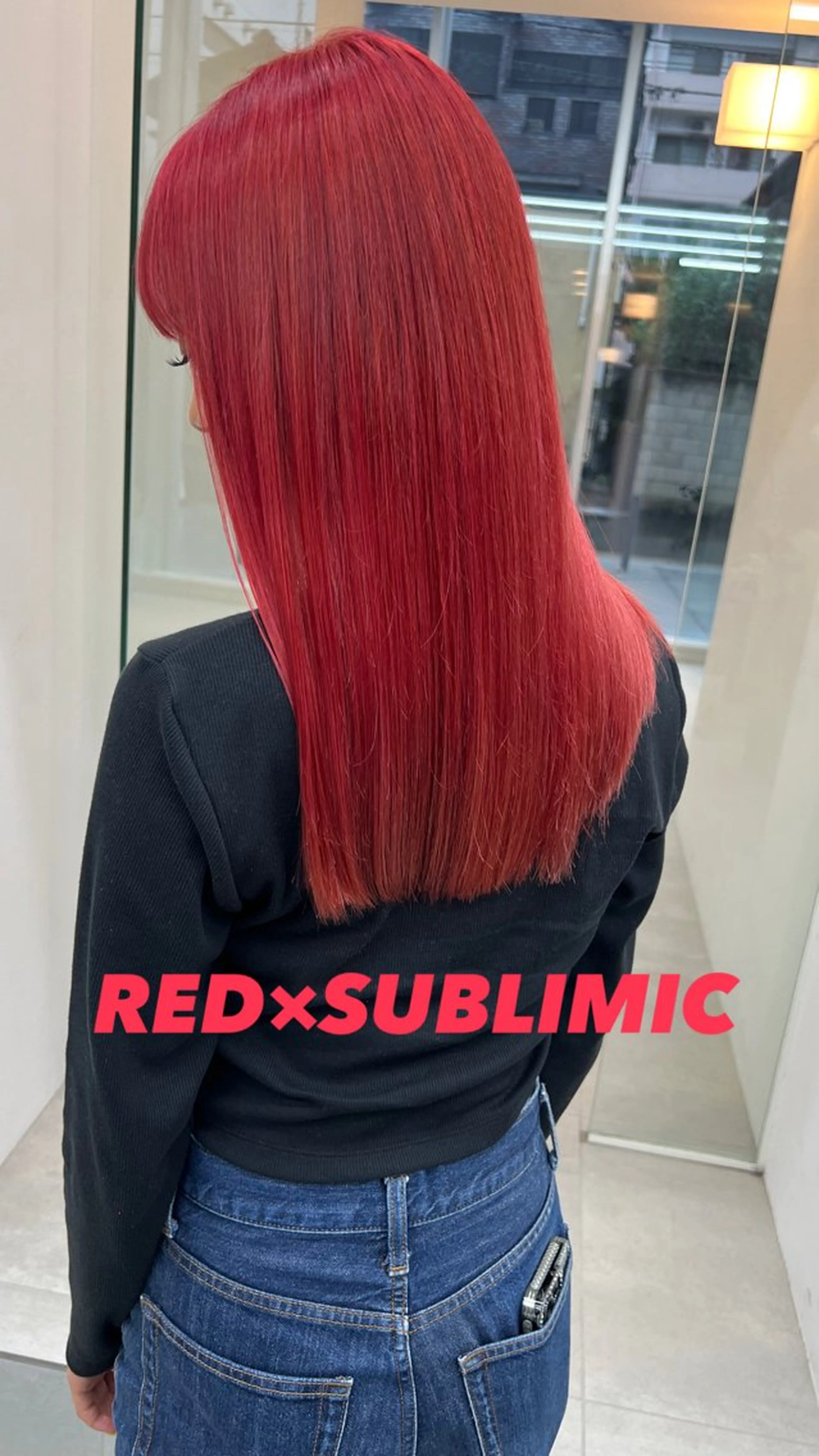 ミディアム カラー ブリーチ ダブルカラー ブリーチなしカラー 吉沢遣人/レイヤー 艶カラー/抜け感のヘアスタイル