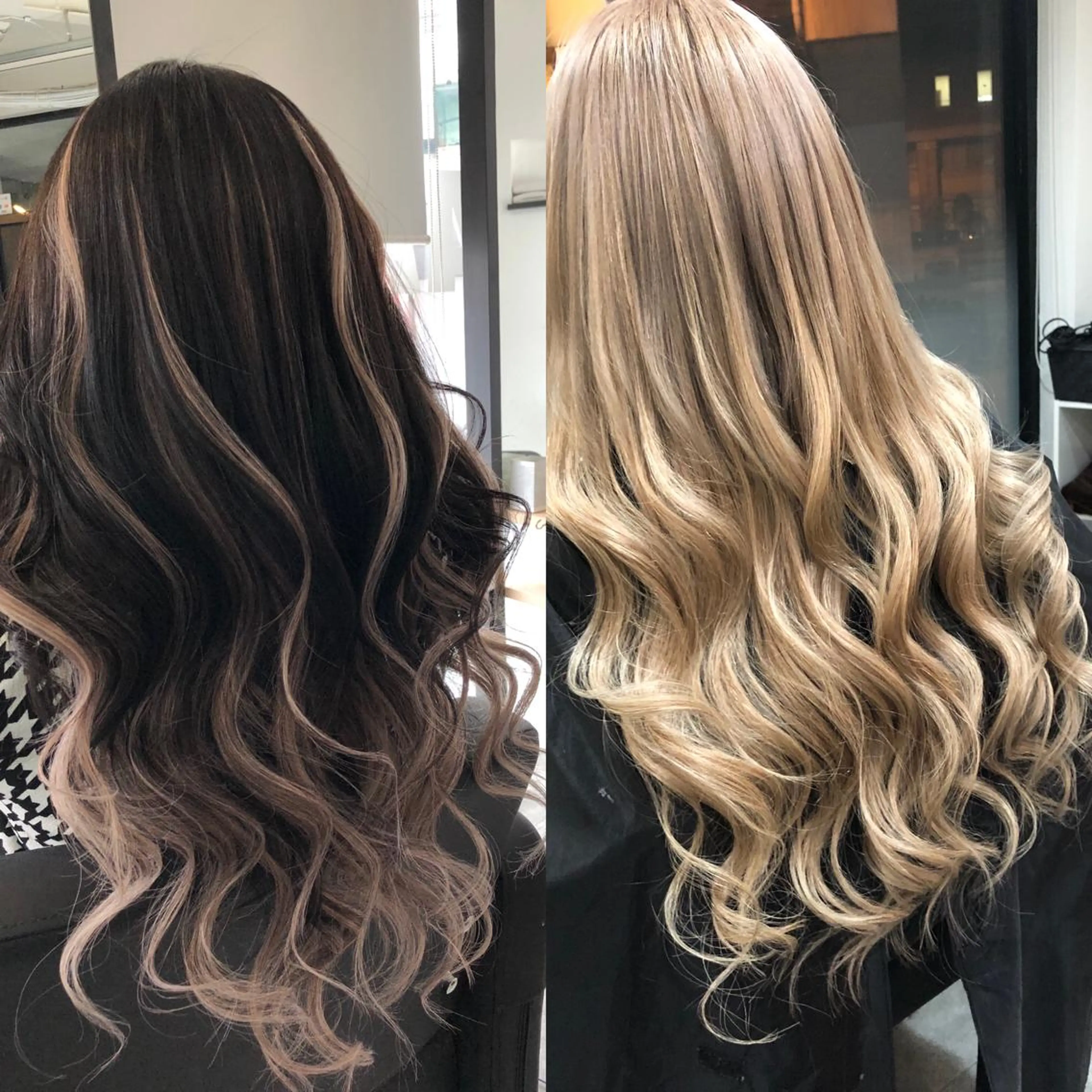 ロング カラー ヘアアレンジ バレイヤージュ ハイトーンカラー レイヤーカット レイヤー/エクステ alpha下妻のヘアスタイル