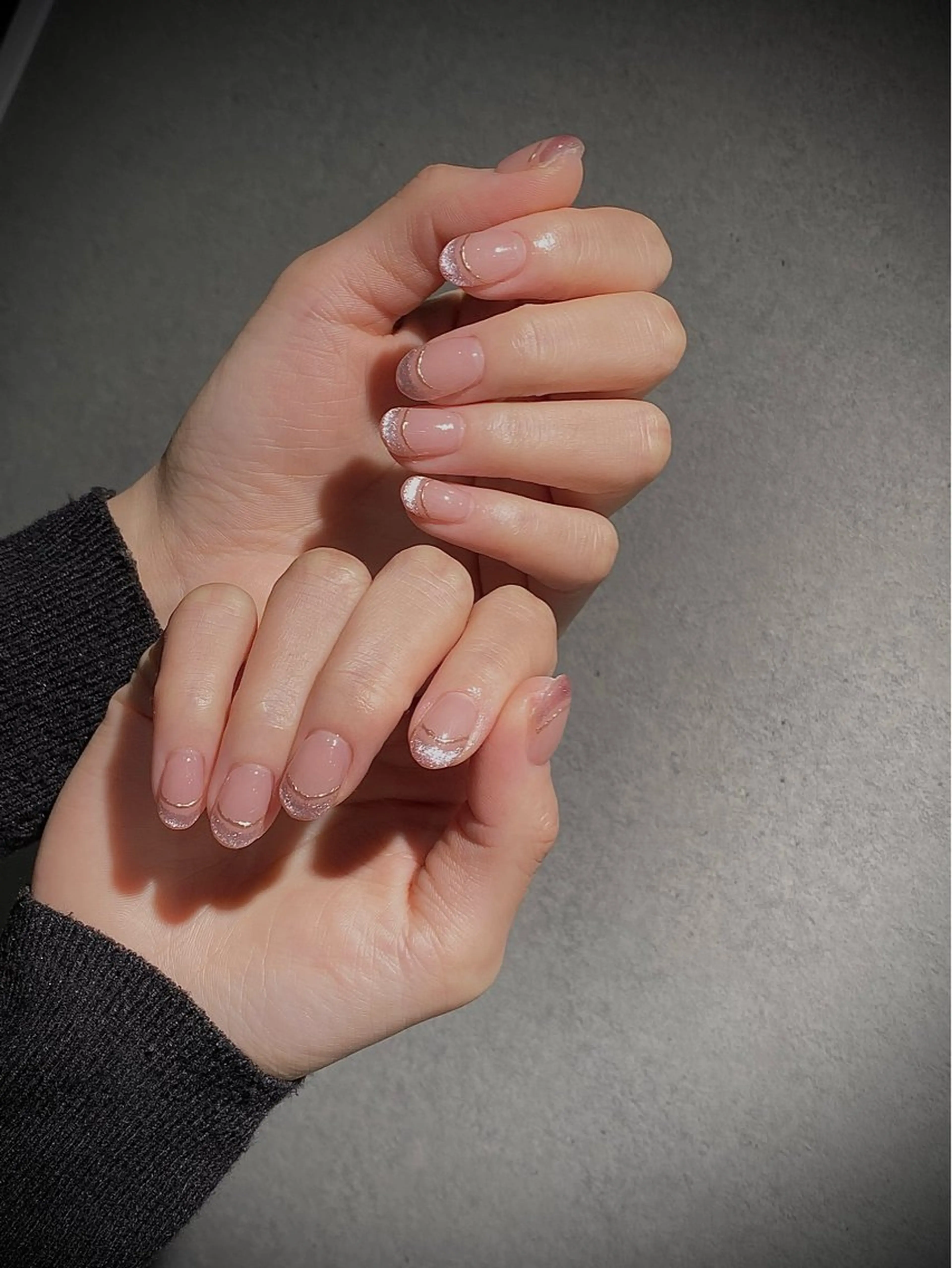 ネイル I-nailロング /ワンホン/キラキラのネイルデザイン