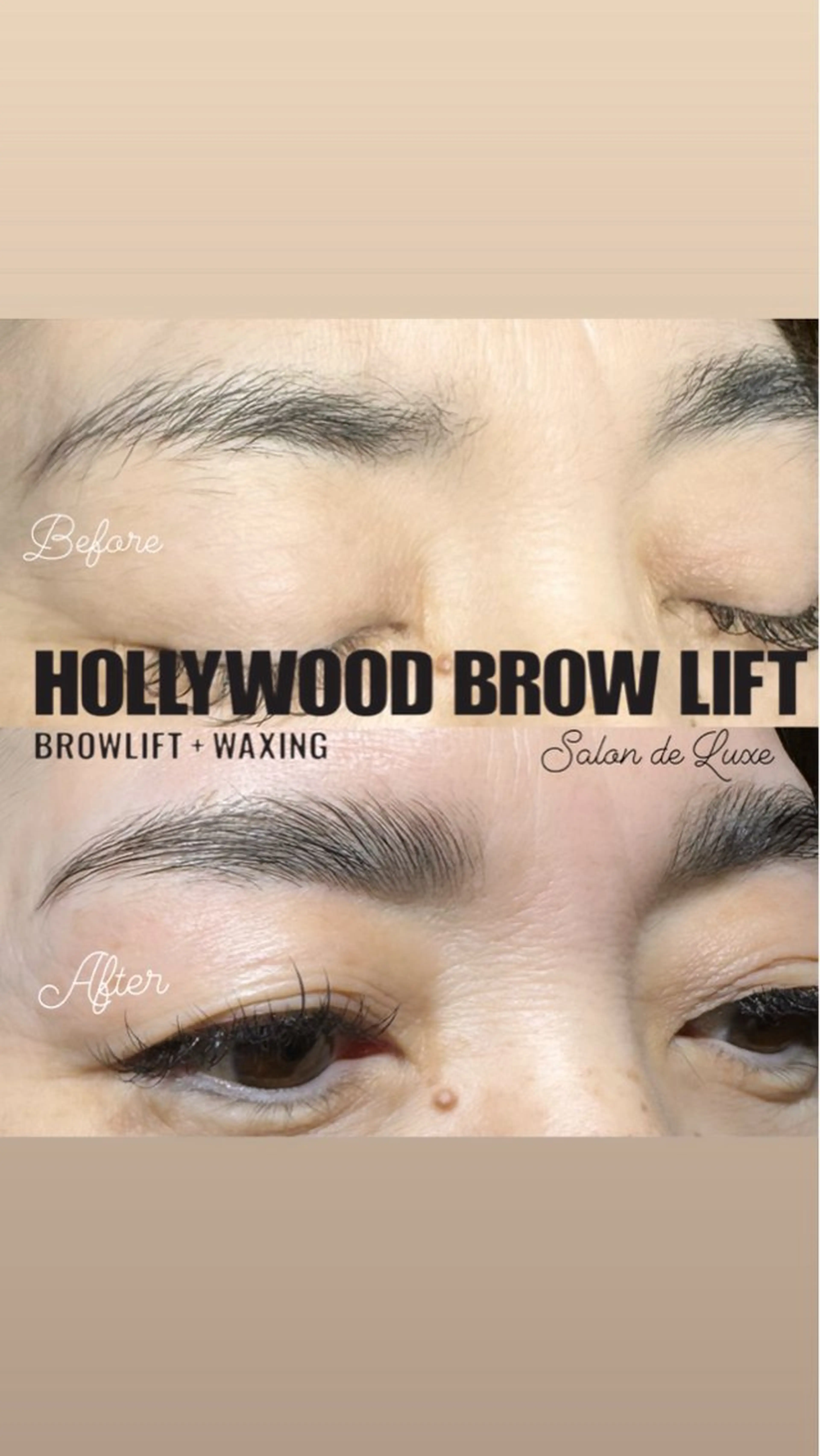 ハリウッドブロウリフトの写真