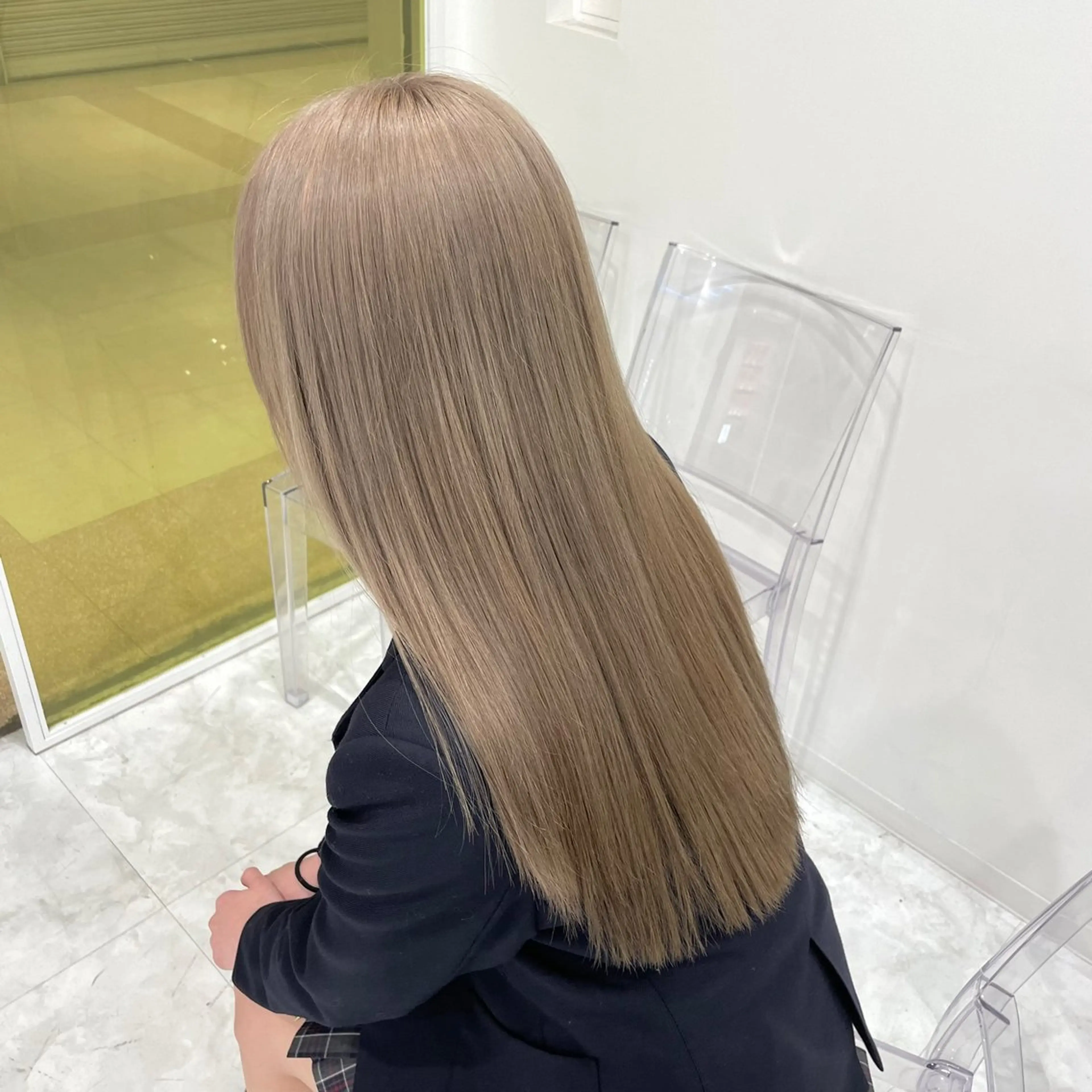 ロング カラー 中韓レイヤー/ ブラウン🤎はやとのヘアスタイル