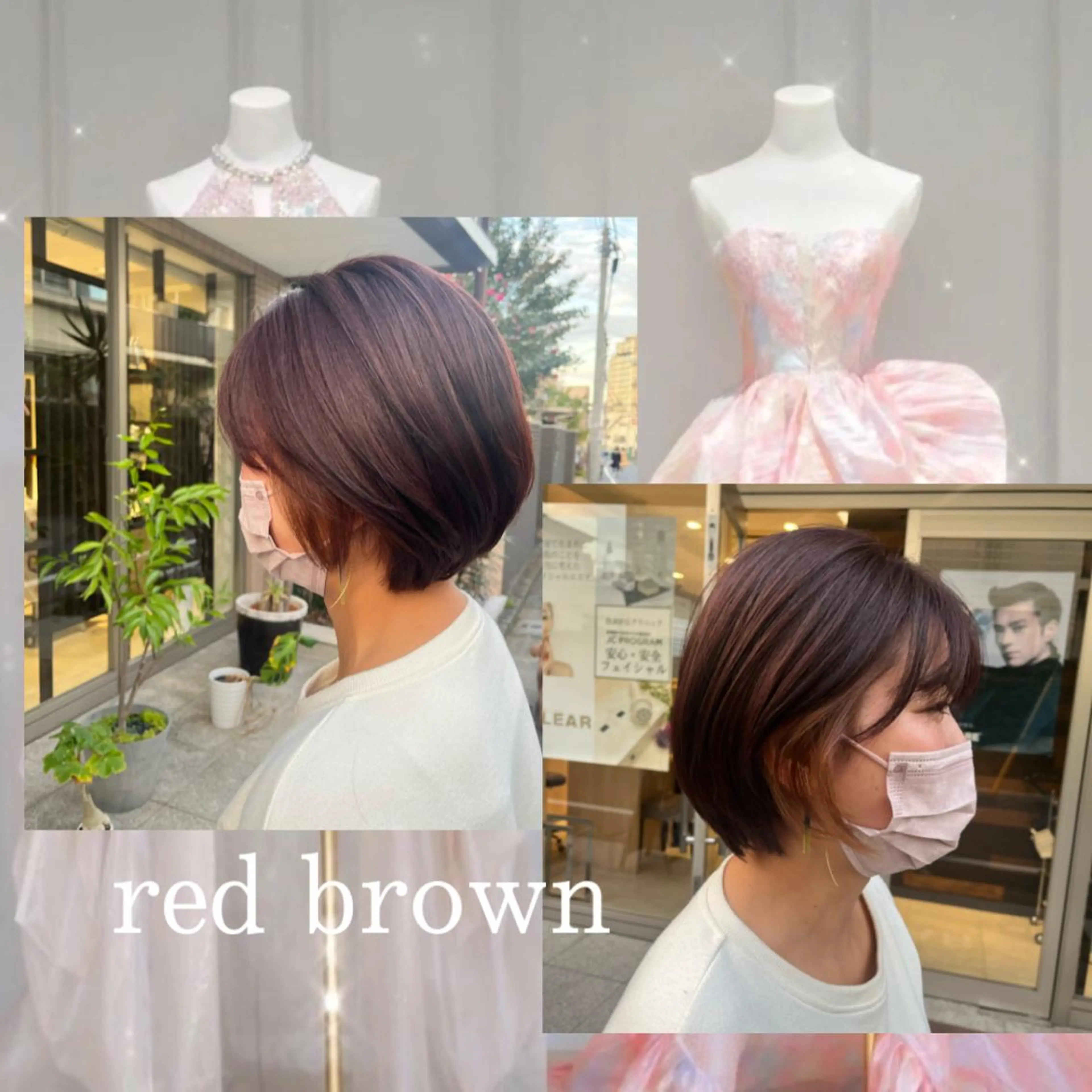 ショート カラー ヘアアレンジ ブリーチ ブラウンカラー インナーカラー ラベンダーカラー ピンクカラー カット ヘアカラー トリートメント 🎀トップスタイリ スト湯川響🎀のヘアスタイル