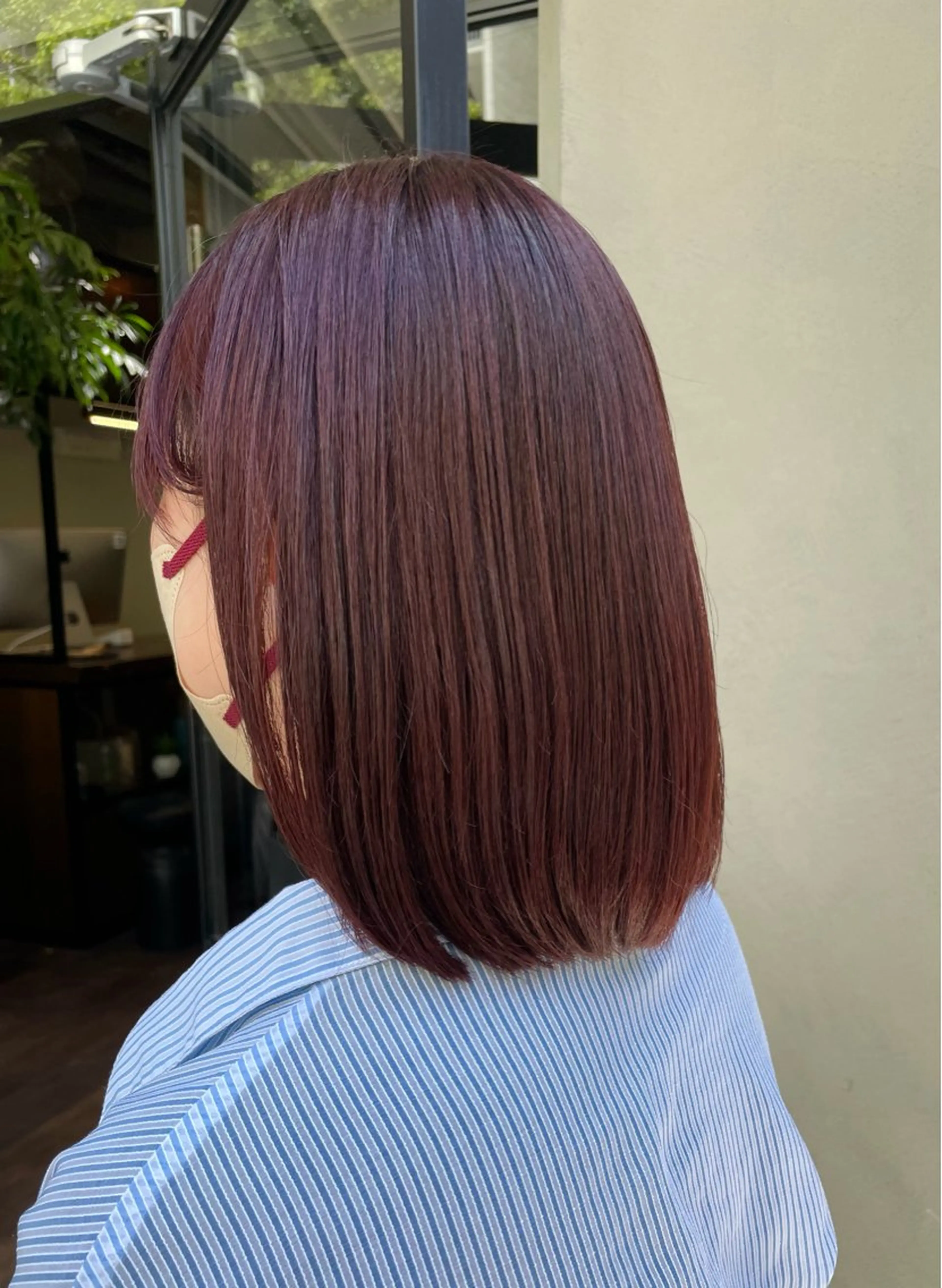 ミディアム カラー すみとも るなのヘアスタイル