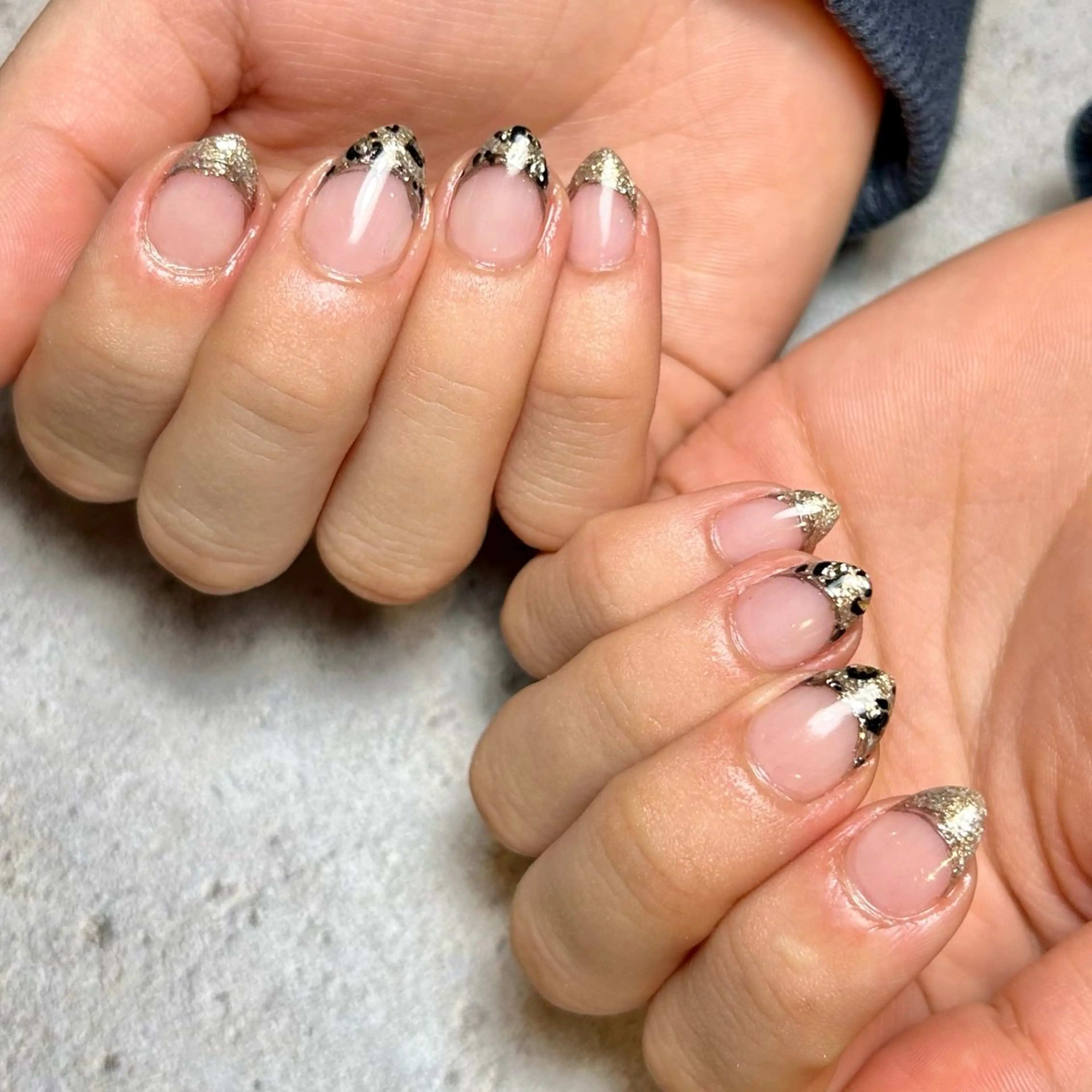 ネイル アニマル柄 ゴールド ハンドネイル Reflection marikoのネイルデザイン