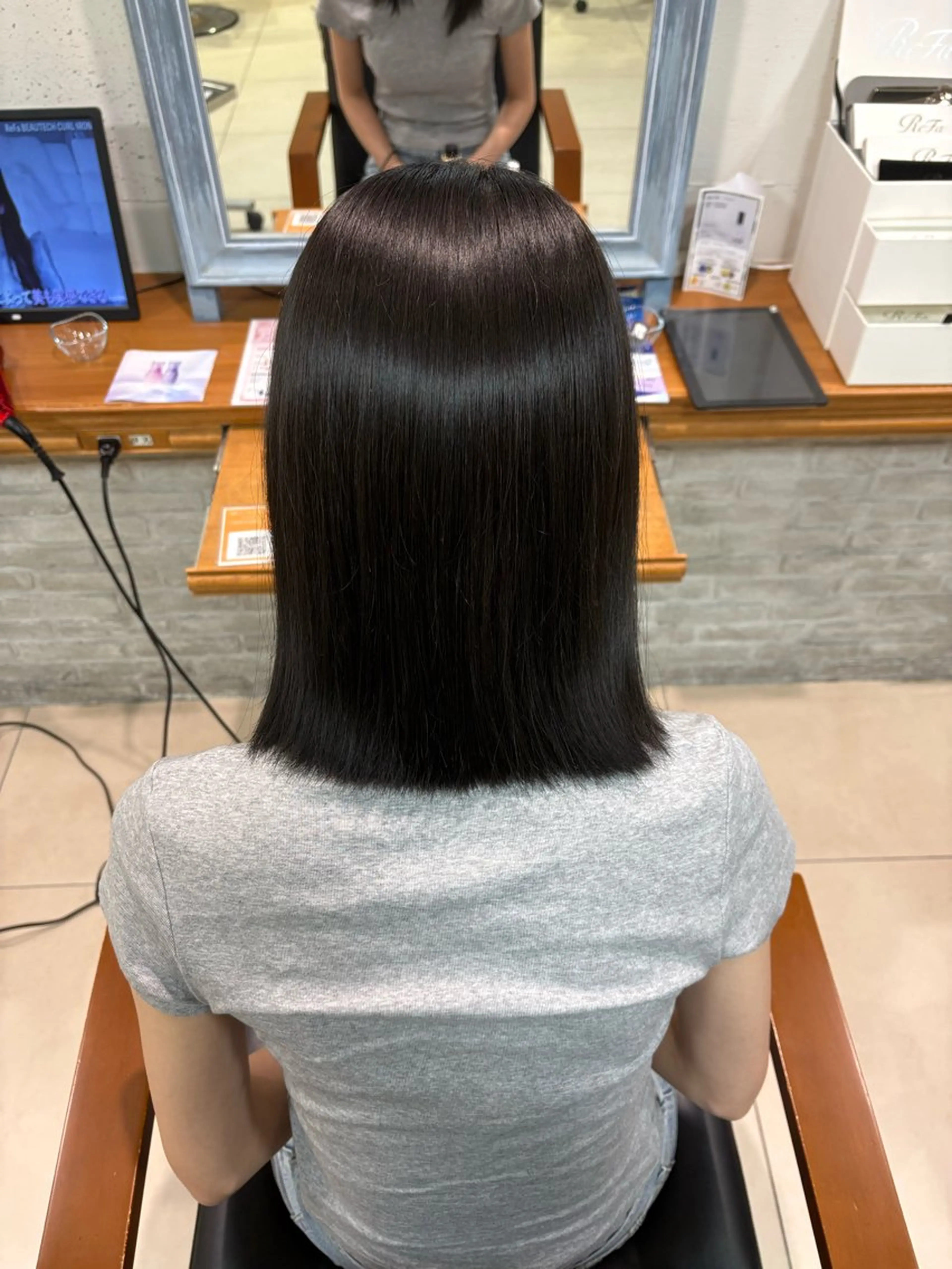 縮毛矯正 韓国ヘア/グレージュ カラー🩷リノアのヘアスタイル