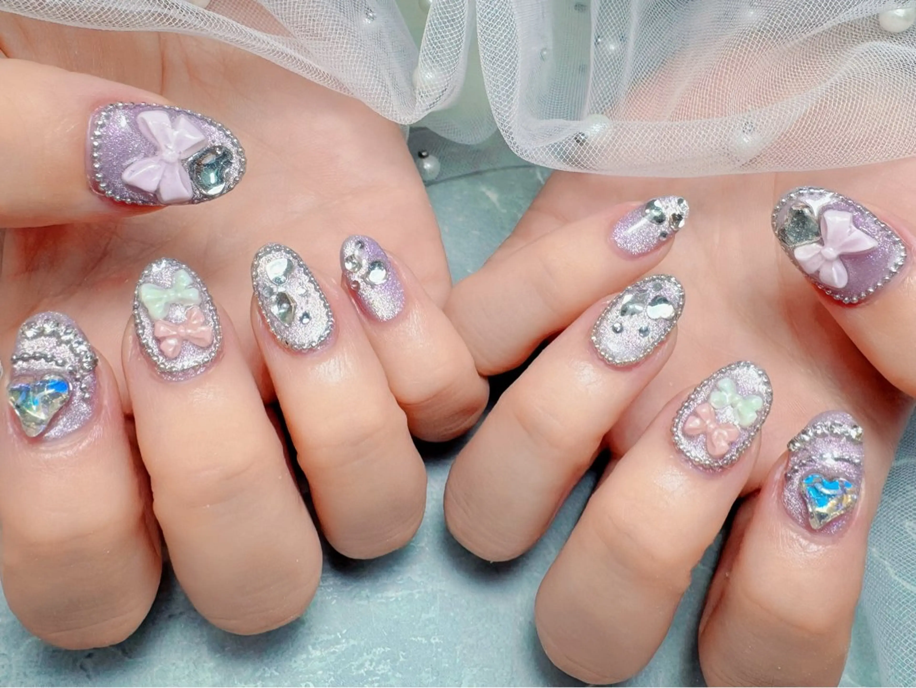 ネイル マジック ミラーのネイルデザイン