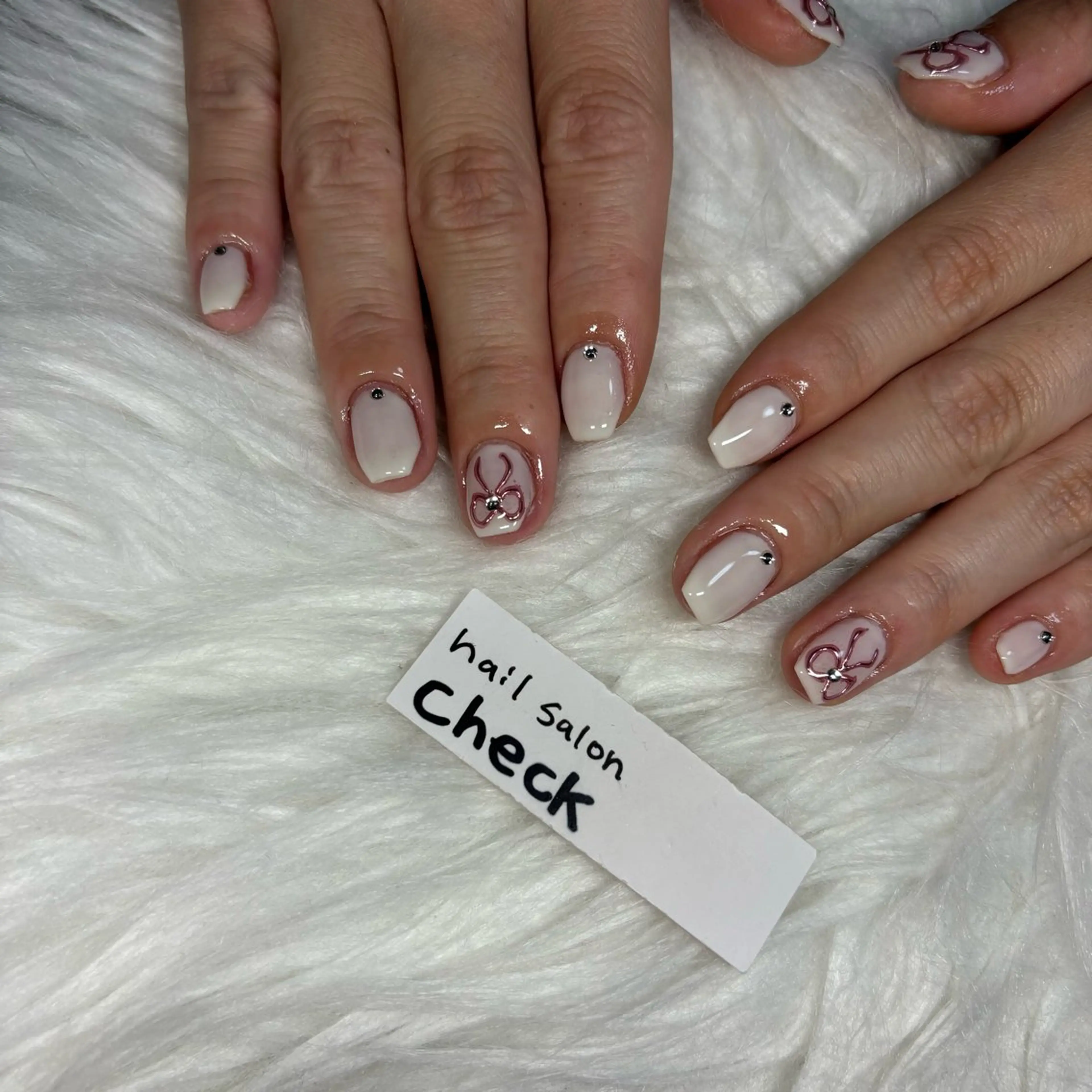 ネイル アートネイル ニュアンスネイル スカルプネイル 春ネイル 夏ネイル ハンドネイル ーCHECKー ちあきのネイルデザイン