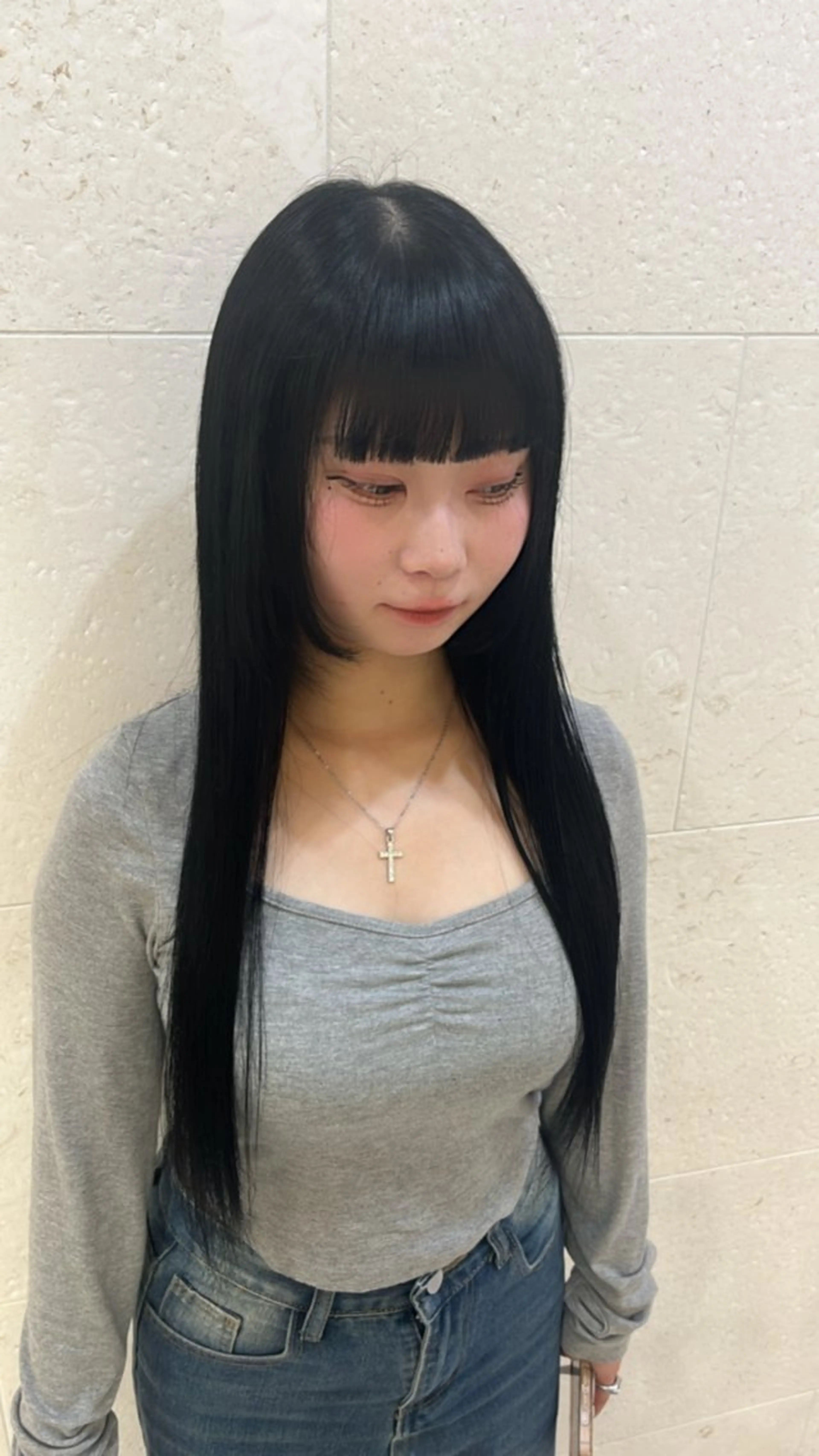 カラー 黒髪 🫧Shanti🫧 ばんだいのヘアスタイル