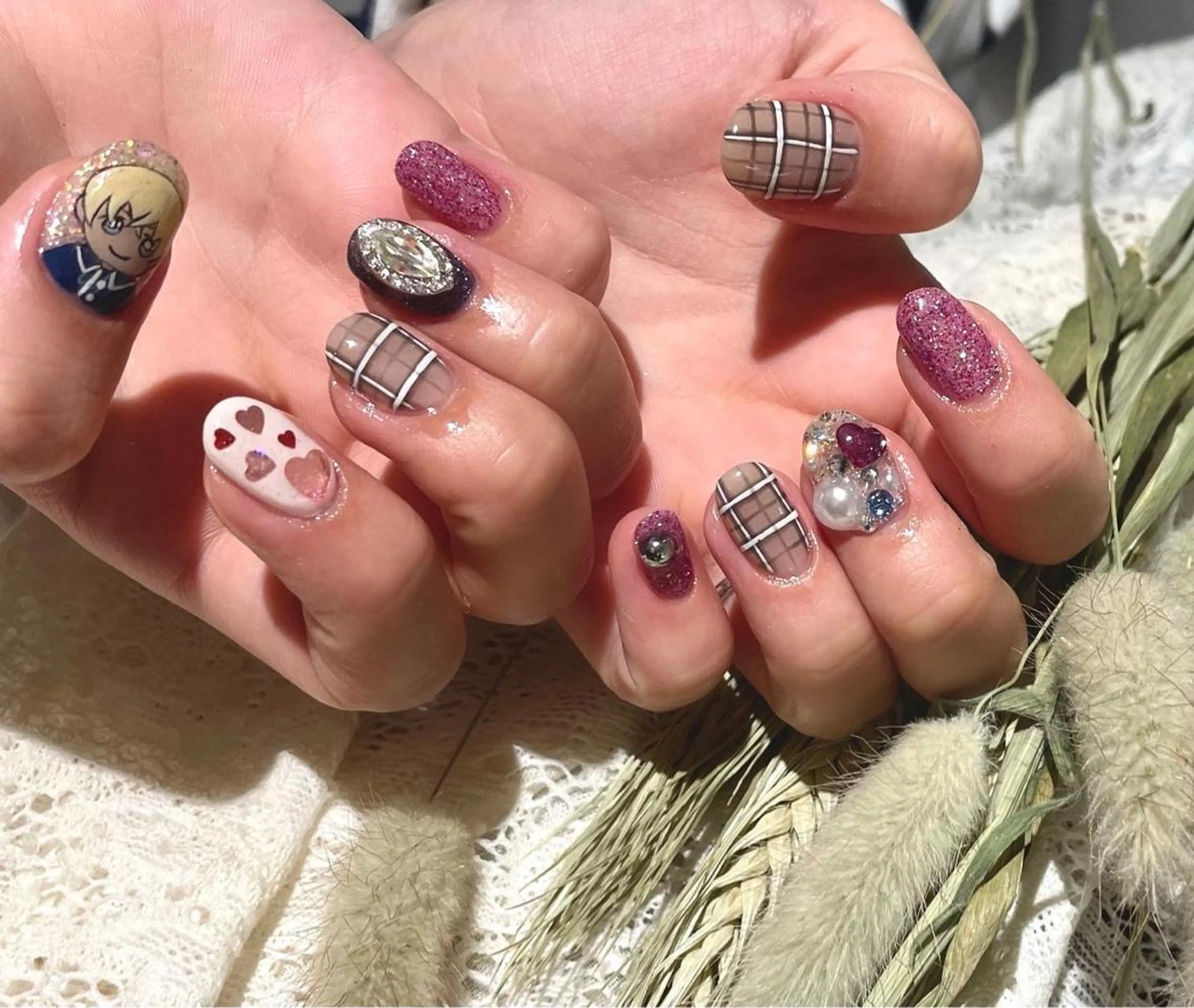 ショート m kaori𓃟のネイルデザイン