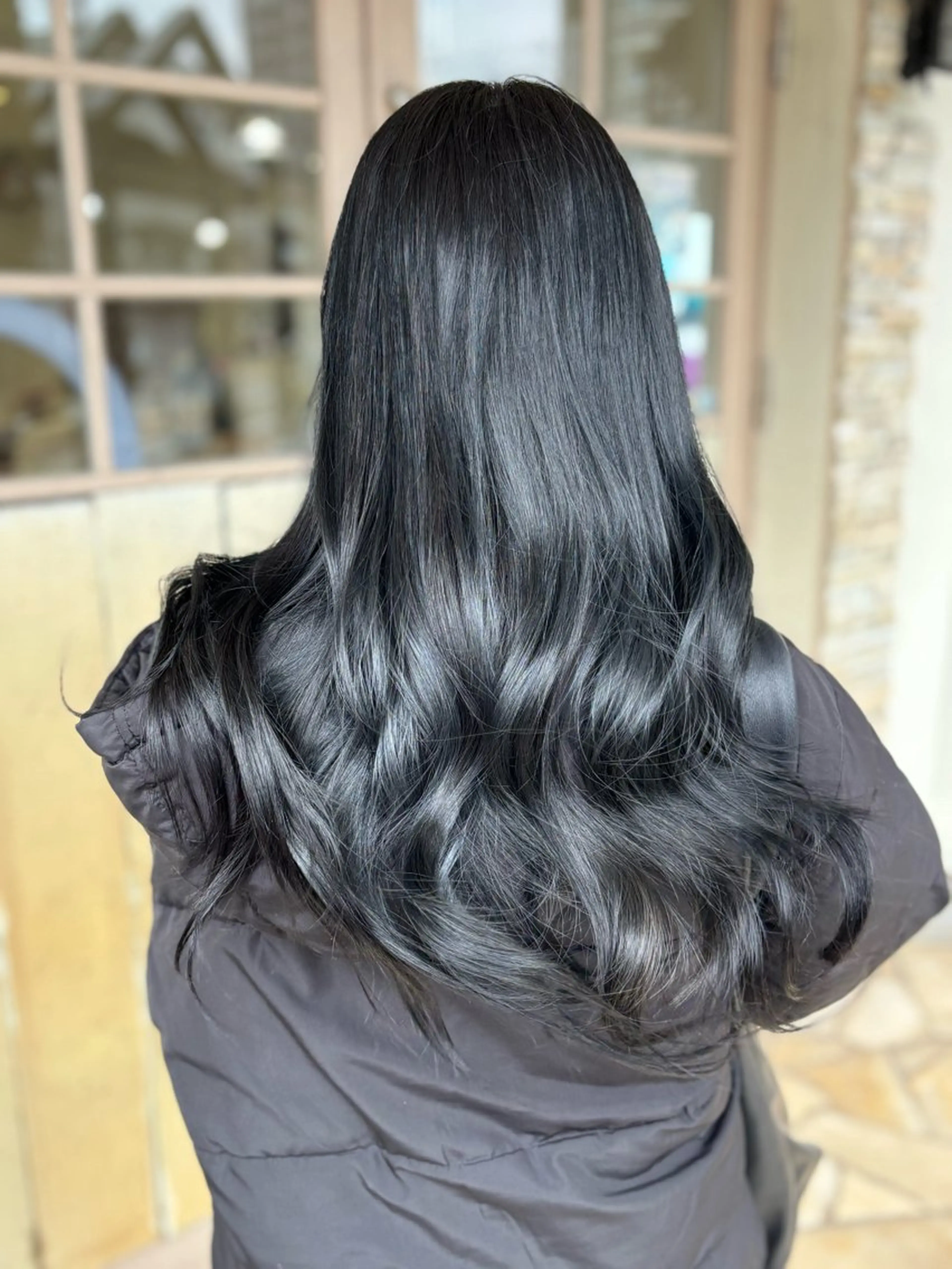 ロング 韓国風ヘア ヘアカラー KR2S古市所属・艶カラー🫧/シール エクステRYOKAのヘアスタイル