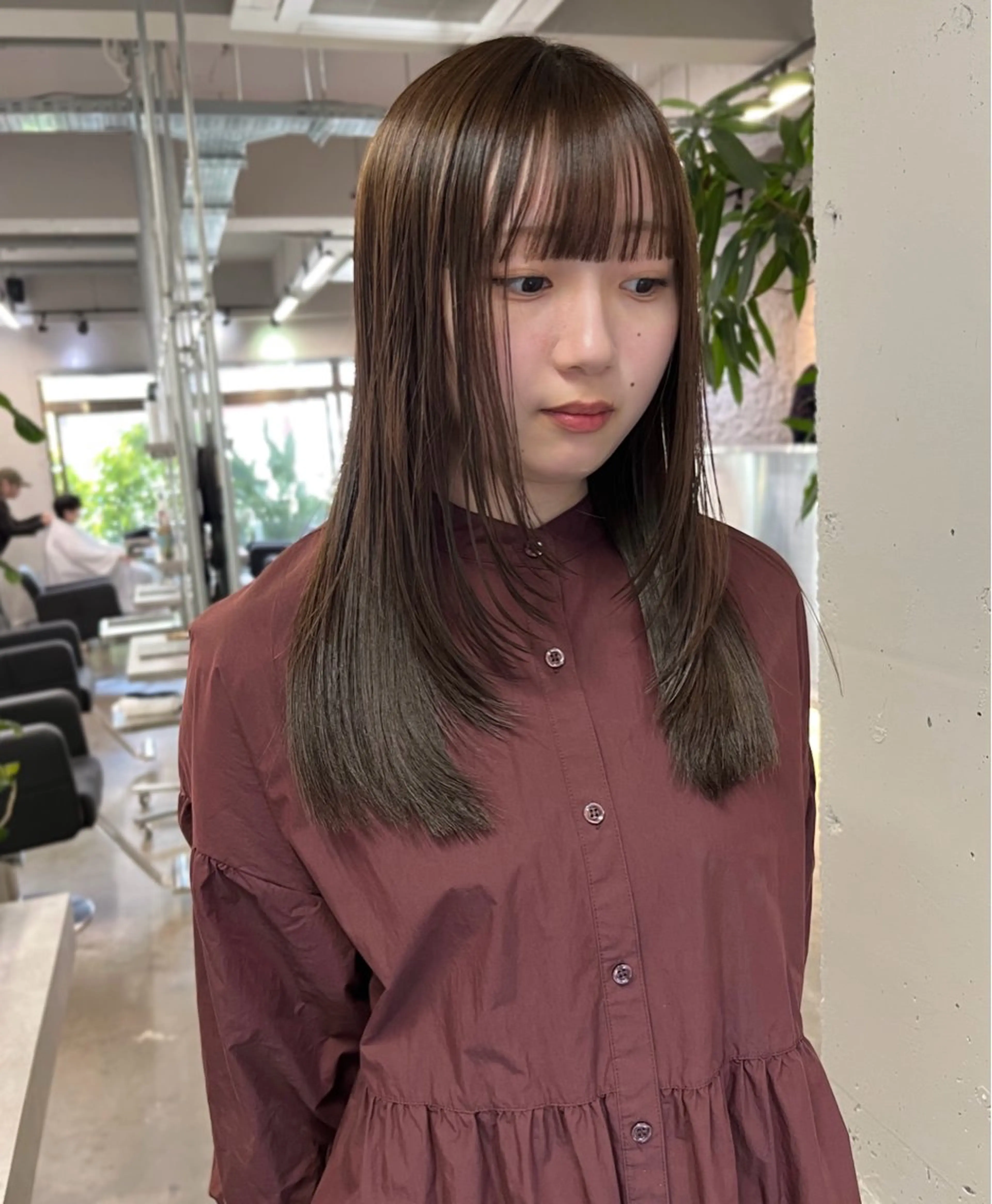 ロング ボブ× フェイスレイヤー🩰のヘアスタイル