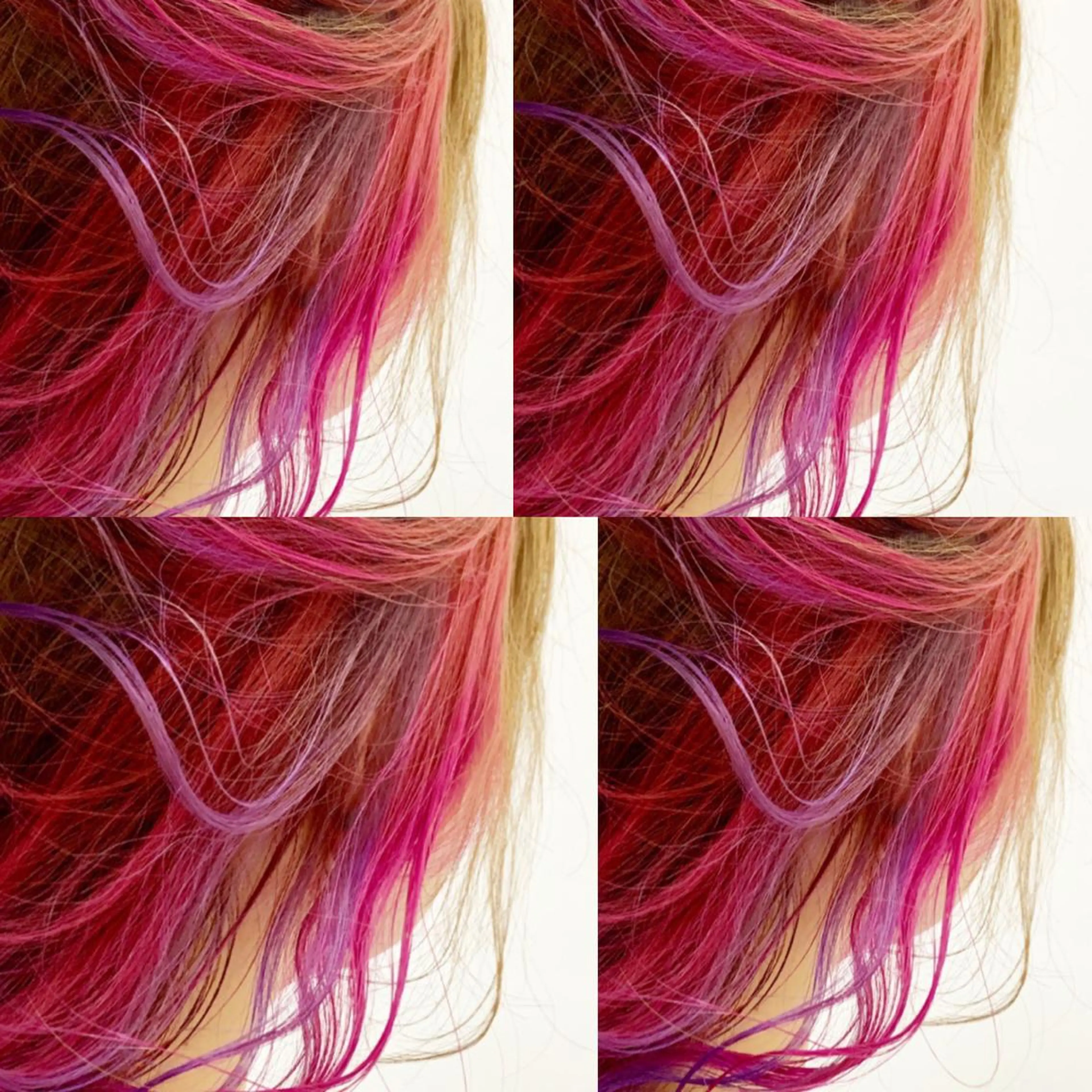 セミロング カラー ユニコーンカラー O maikoのヘアスタイル