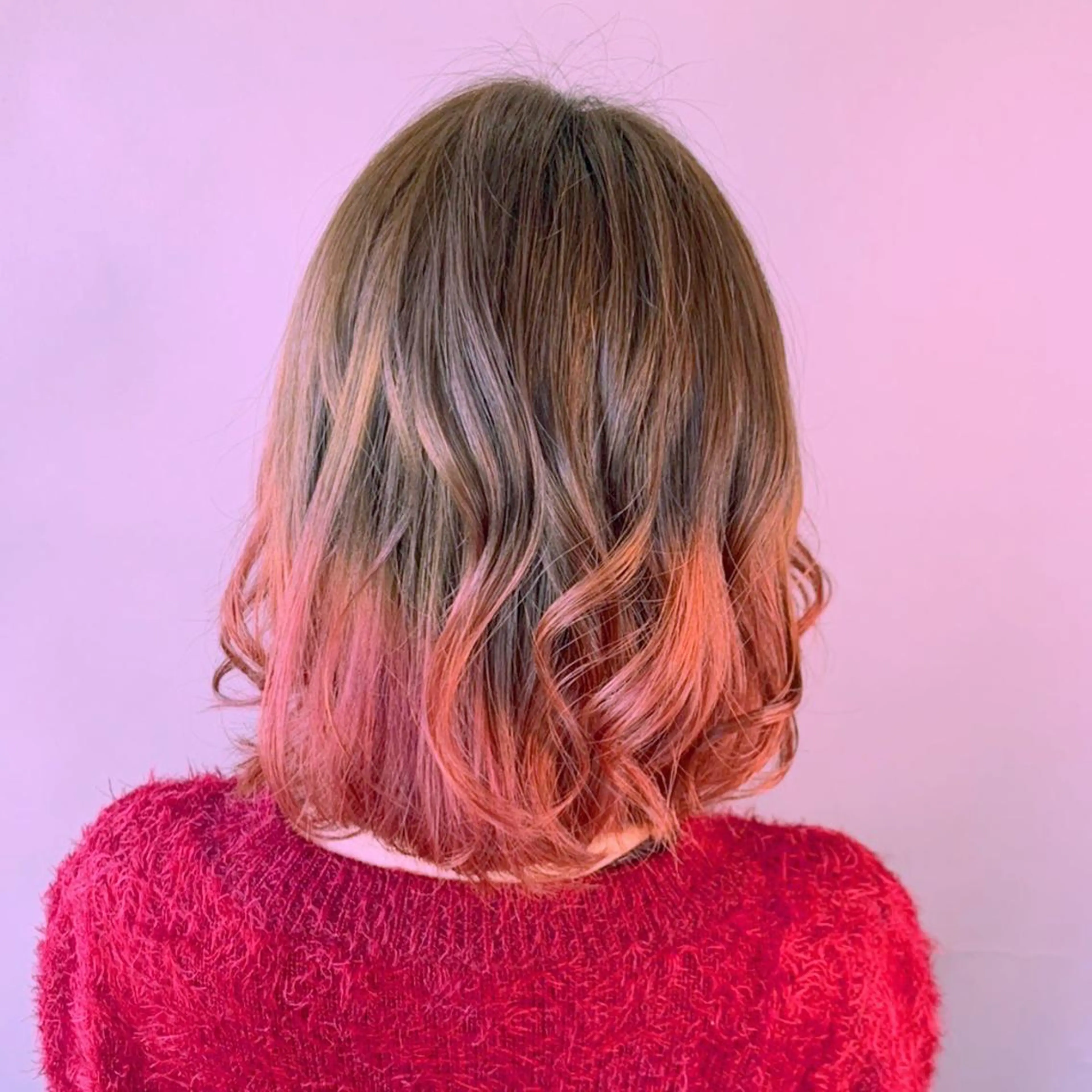 ミディアム カラー ヘアカラー トリートメント 福森 みずきのヘアスタイル