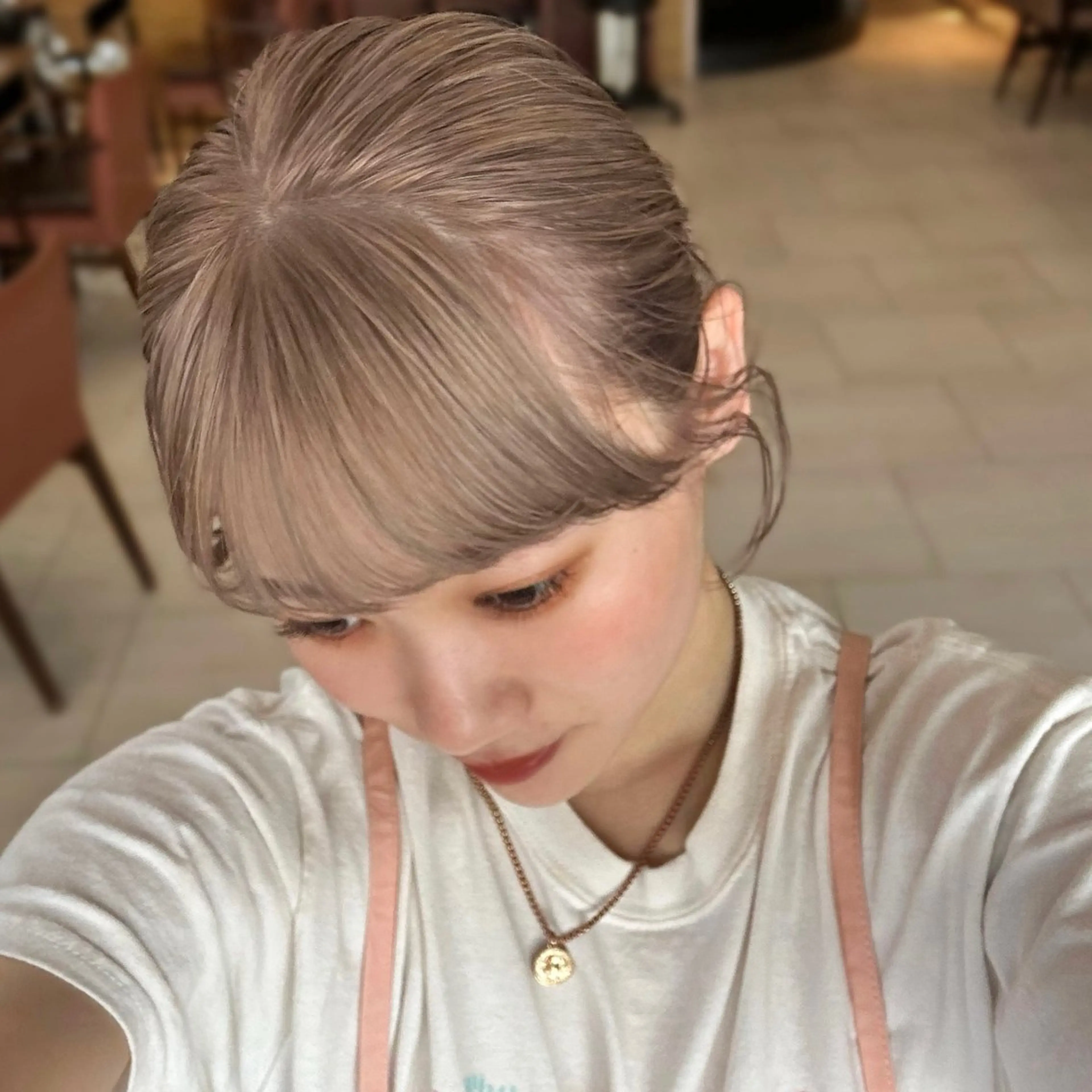 カラー ベージュカラー ブリーチ 🐢ダブルカラー🐢 透明感/このかのヘアスタイル