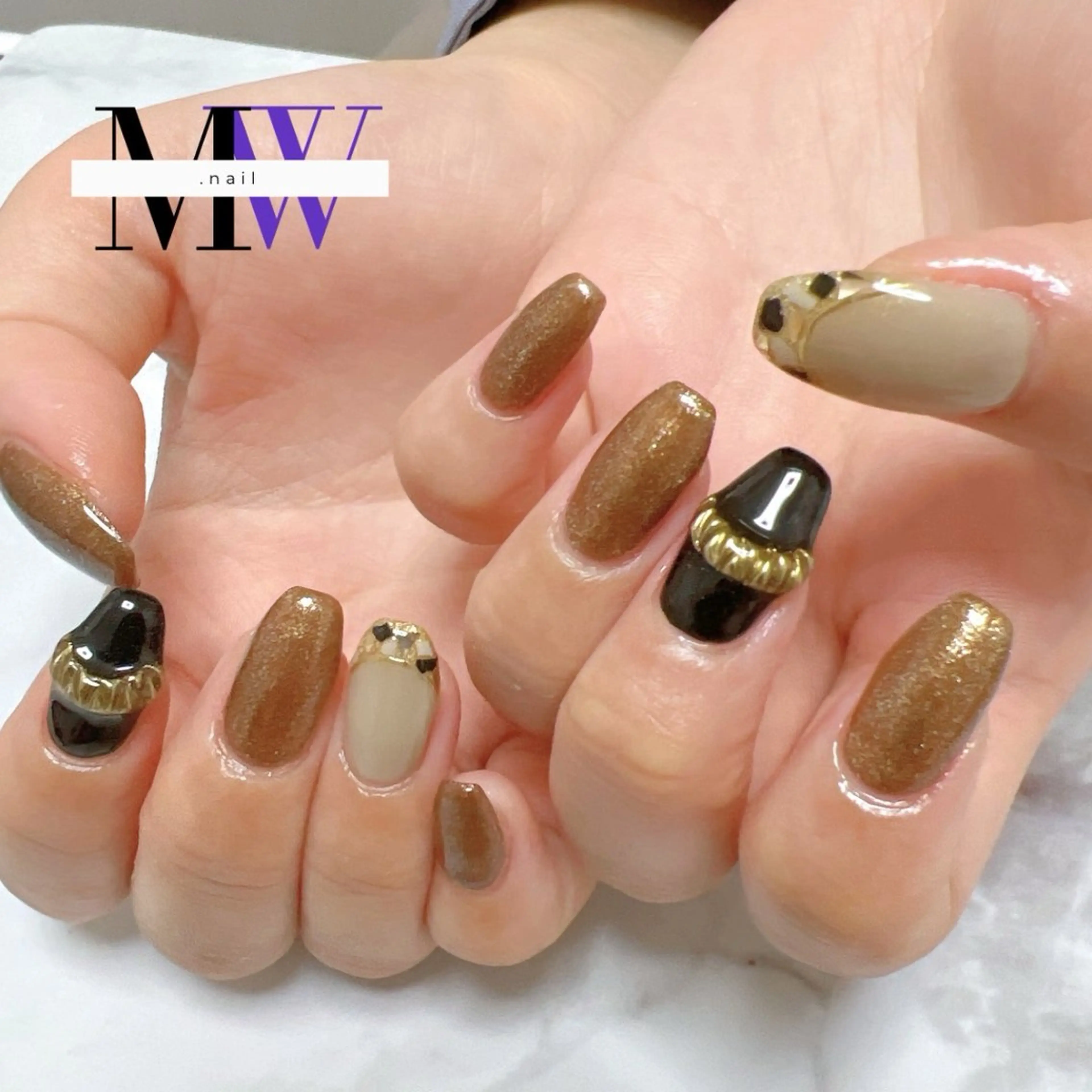 ネイル フレンチネイル ハンドネイル MW .nailのネイルデザイン