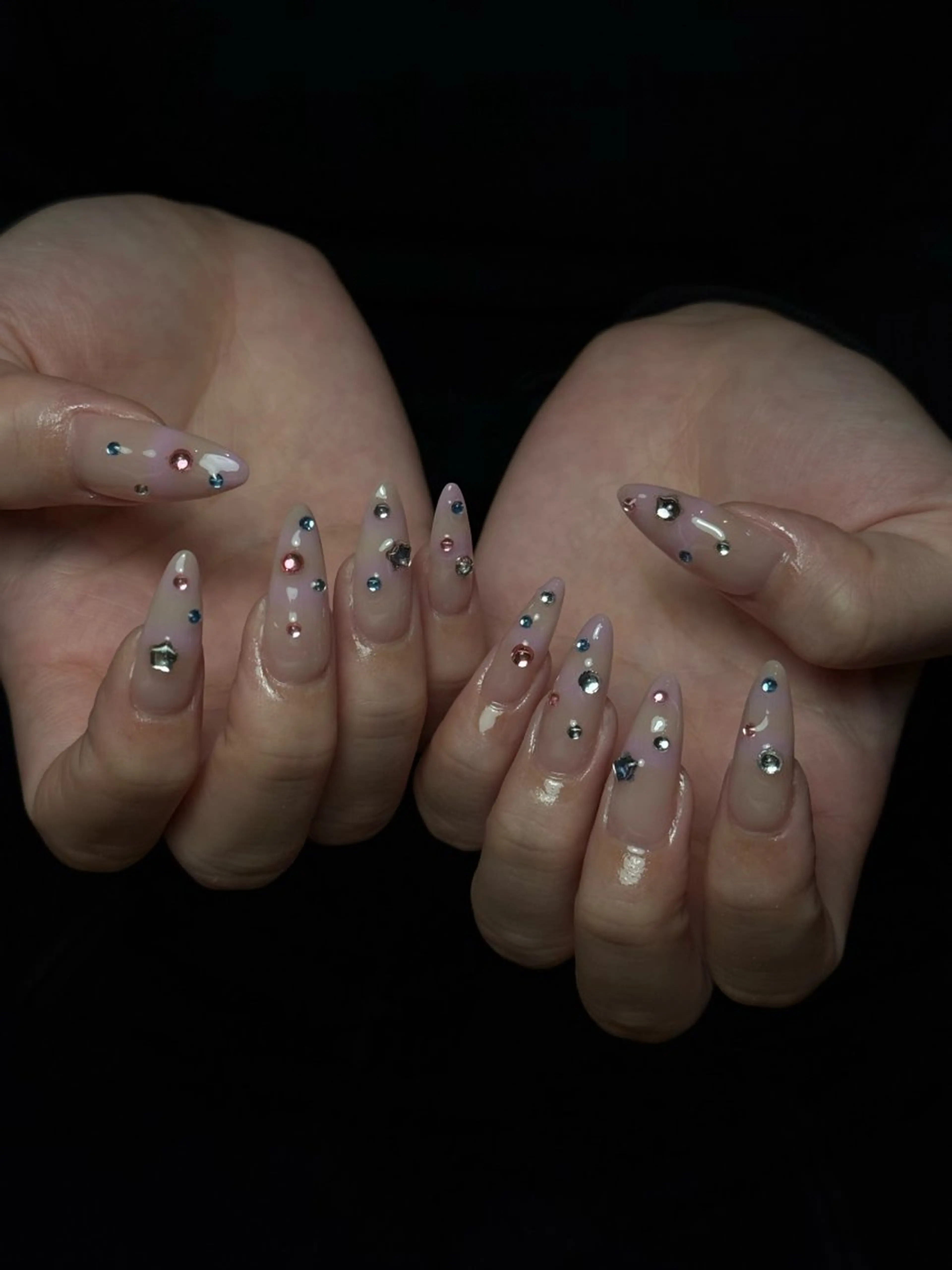 ネイル 韓国ネイル シンプルネイル ワンホンネイル ハンドネイル CoMo Nailのネイルデザイン