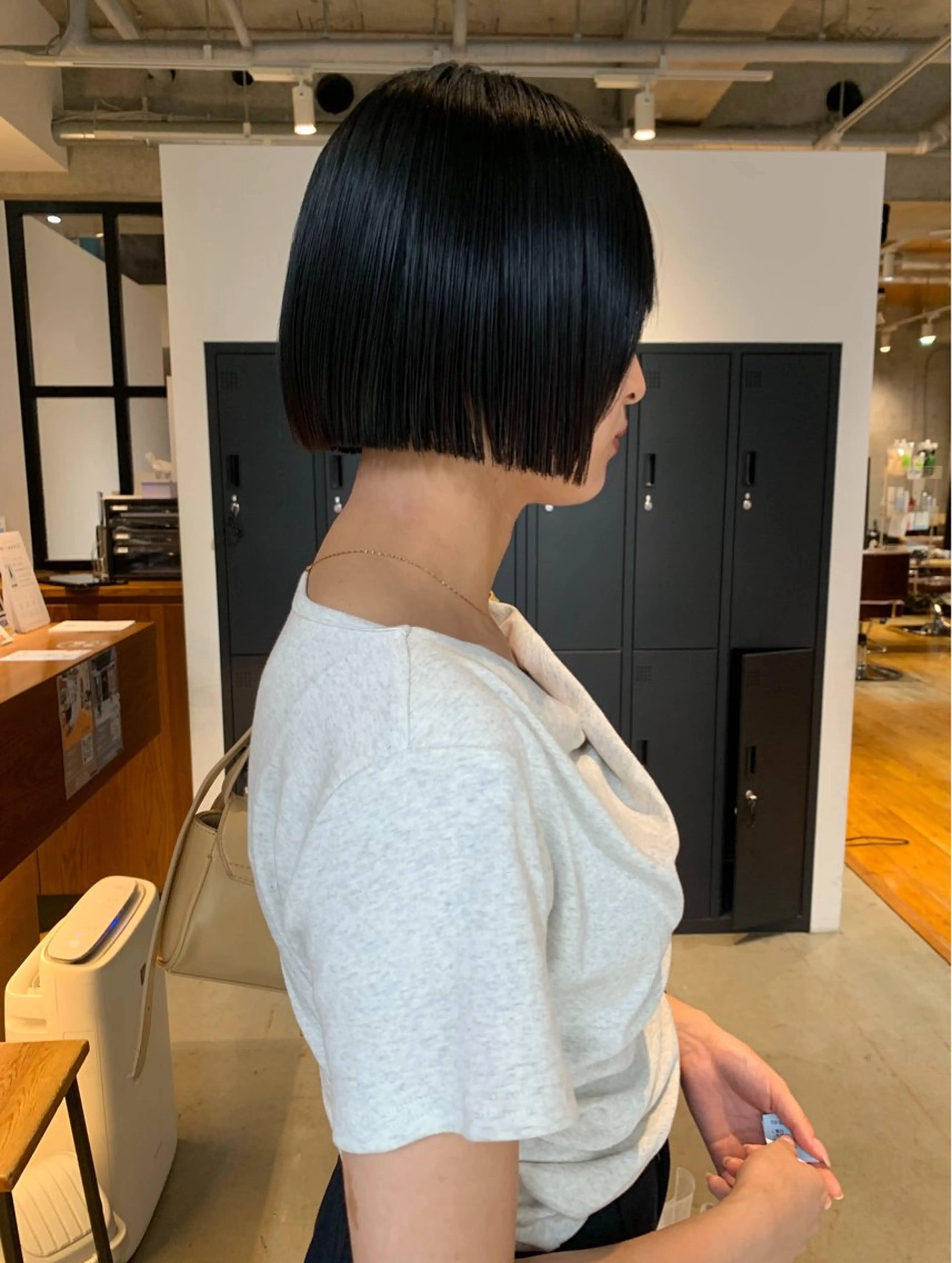 ショート カラー 朝ラクパーマ 透明感カラー横山大樹のヘアスタイル