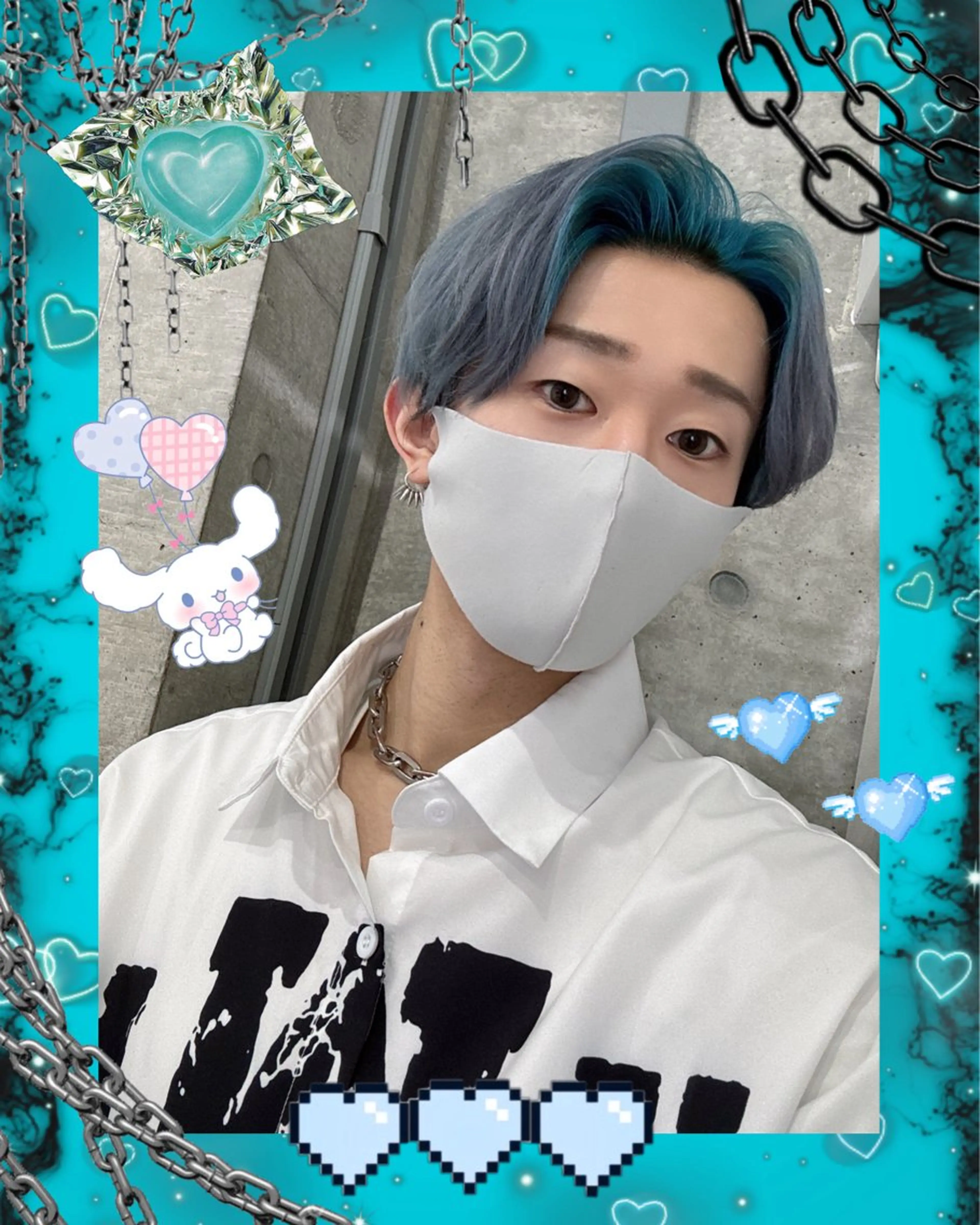 ショート 🍭ハイトーン/ デザインカラー🦄のヘアスタイル