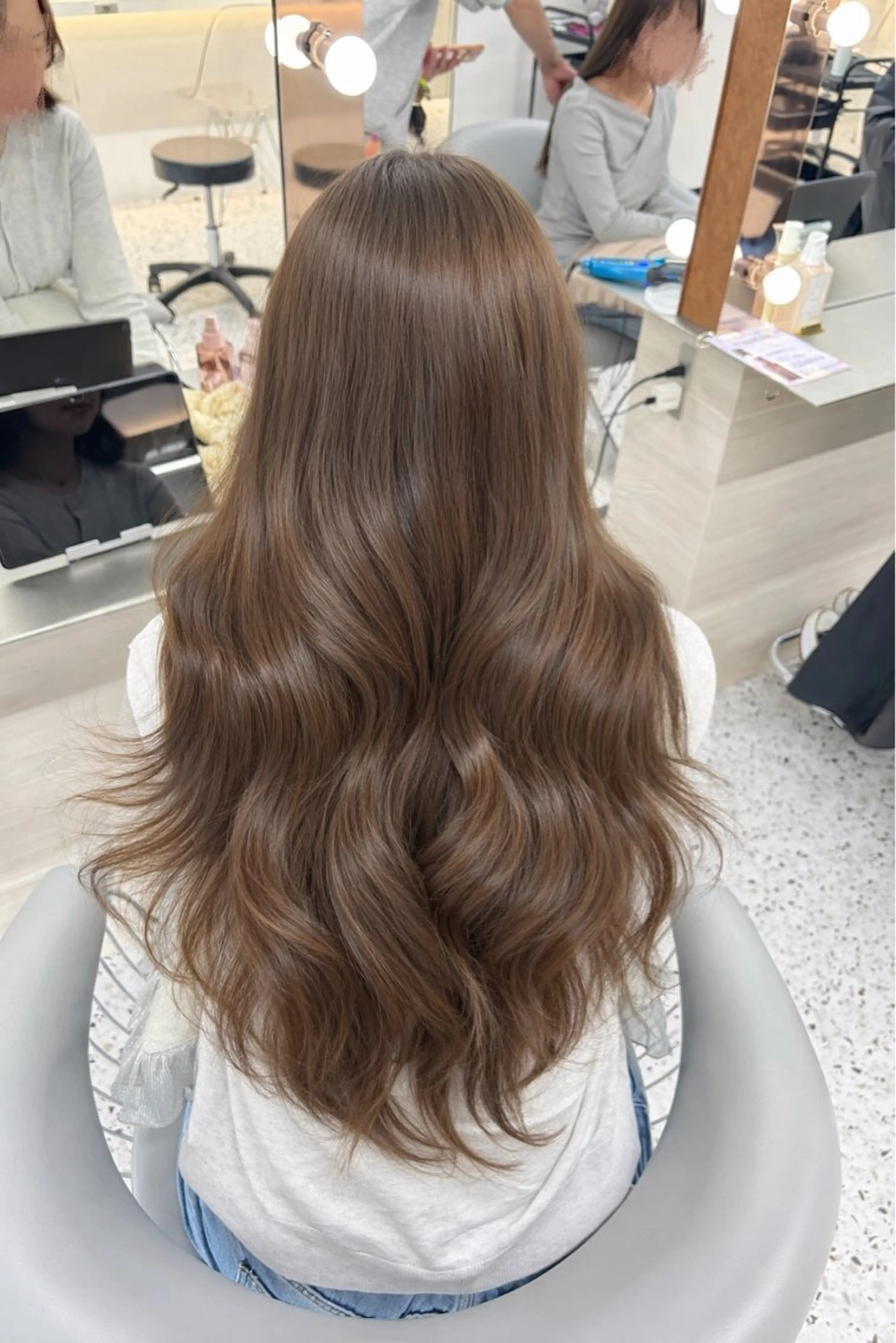 ロング カット ヘアカラー トリートメント 似合わせレイヤー / minami ⟡.·のヘアスタイル