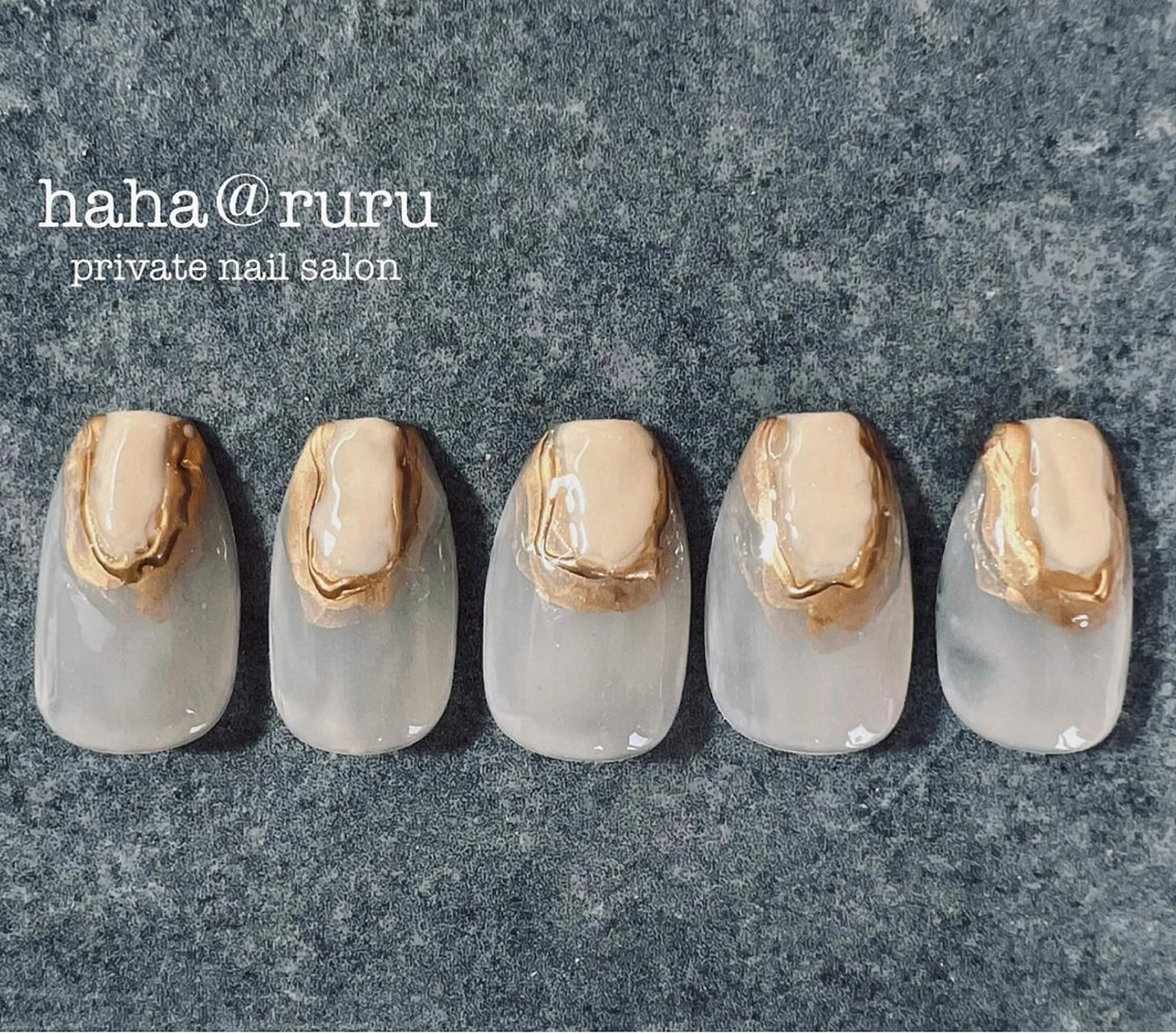 ネイル アートネイル haha@ ruruのネイルデザイン