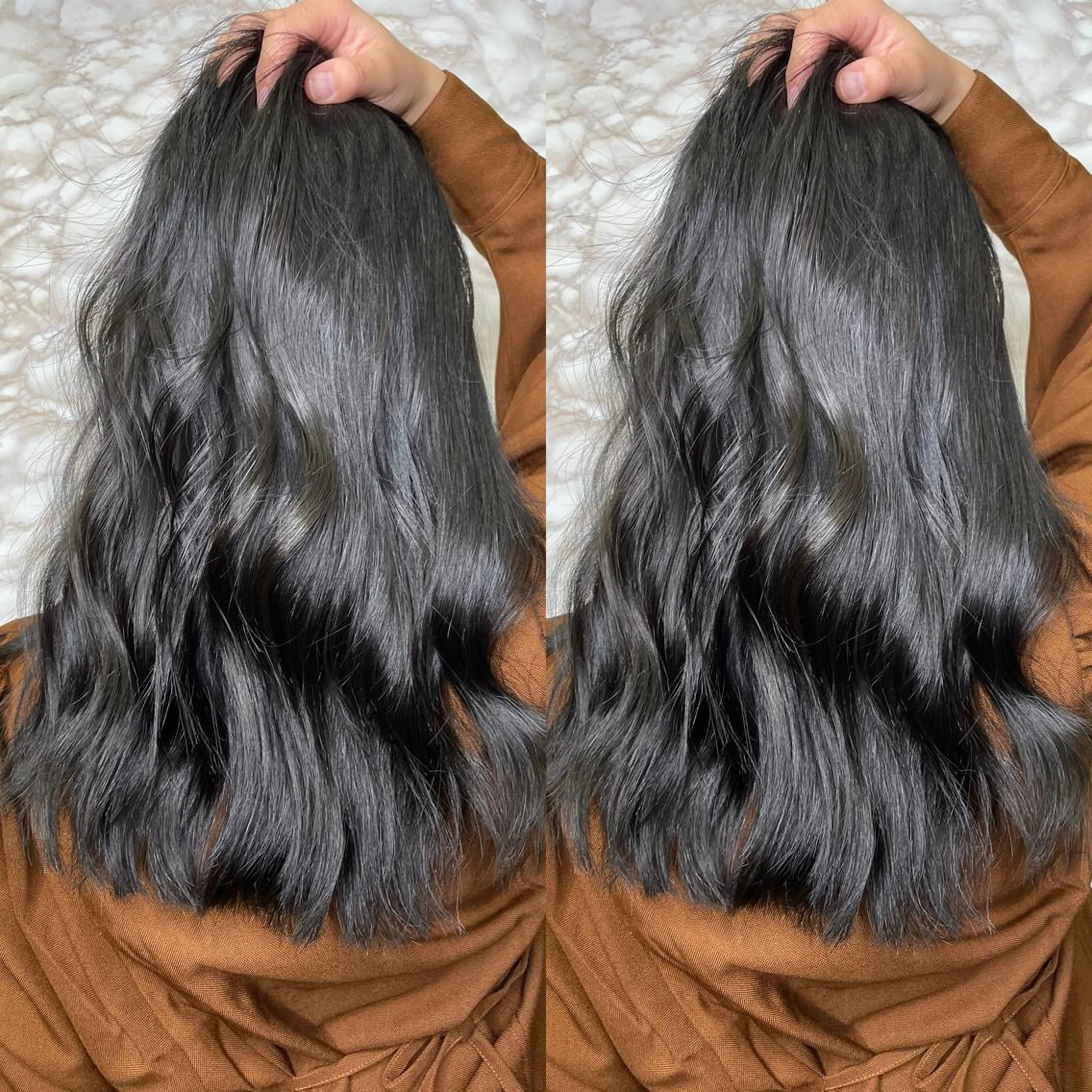 ロング カラー ブリーチ ハイトーンカラー カット ヘアカラー トリートメント ヘアセット 韓国レイヤー/ツヤ髪 🤍kosuke🤍のヘアスタイル